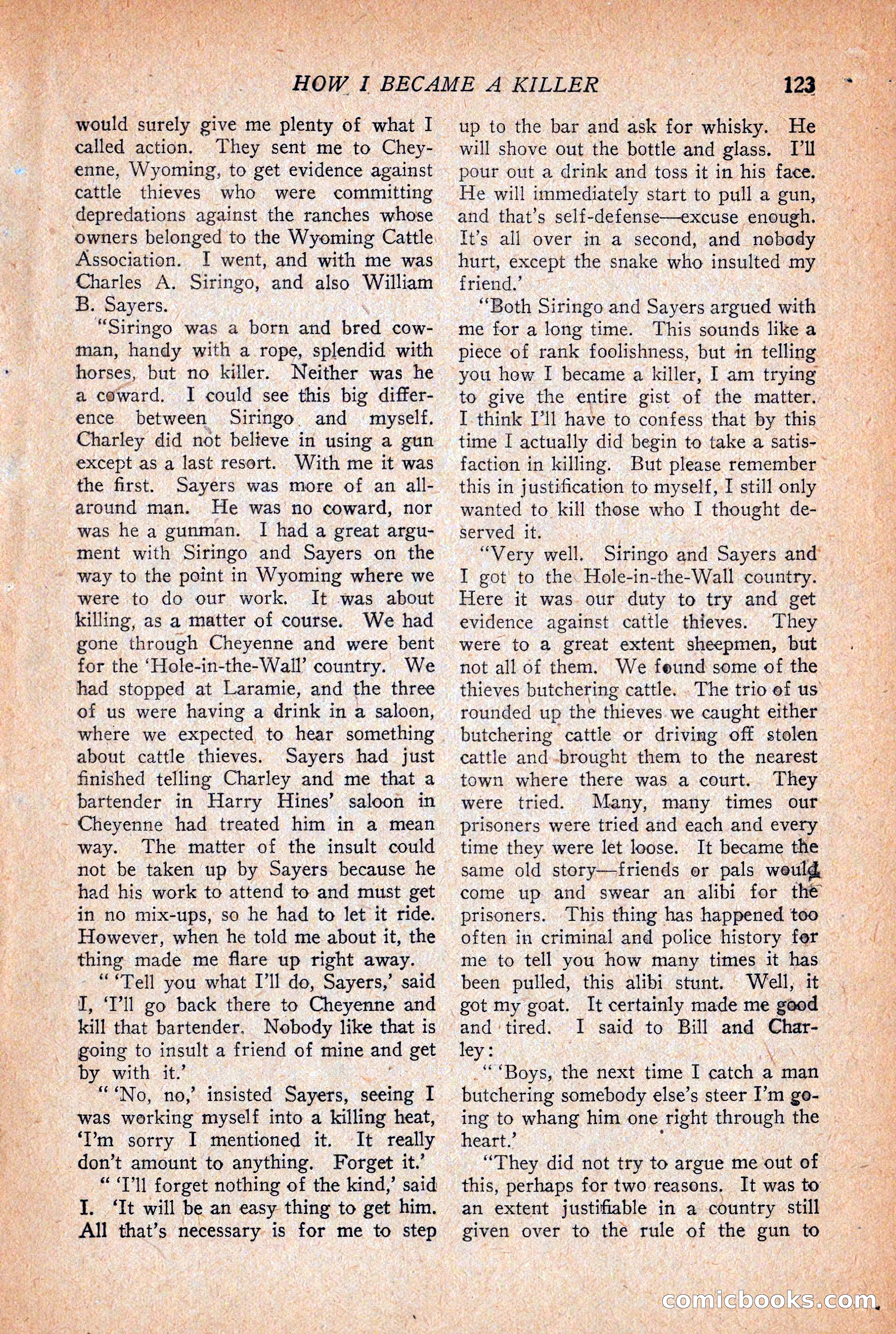 Western Story Magazine, December 12, 1925 — page 125 of 146