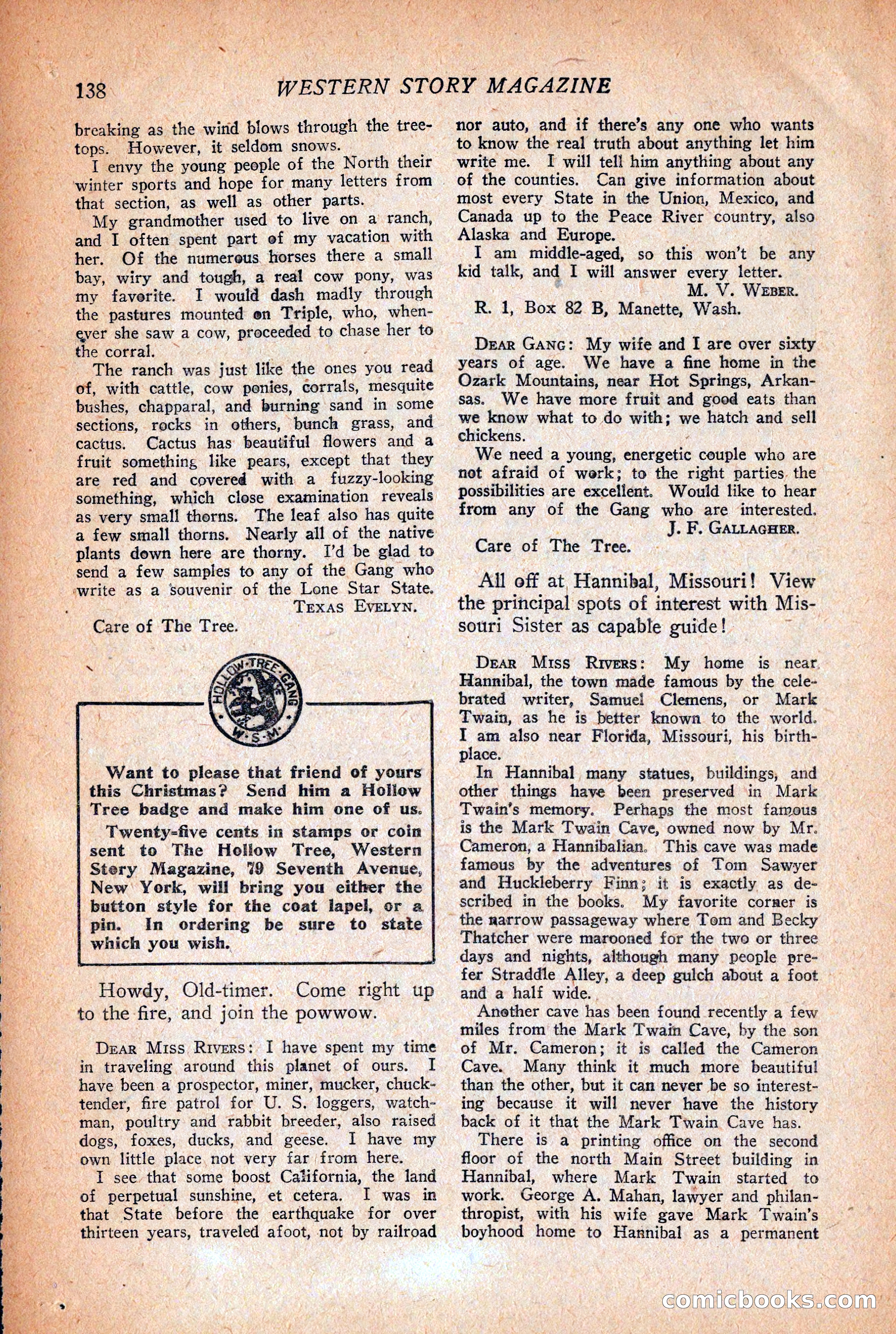Western Story Magazine, December 12, 1925 — page 140 of 146