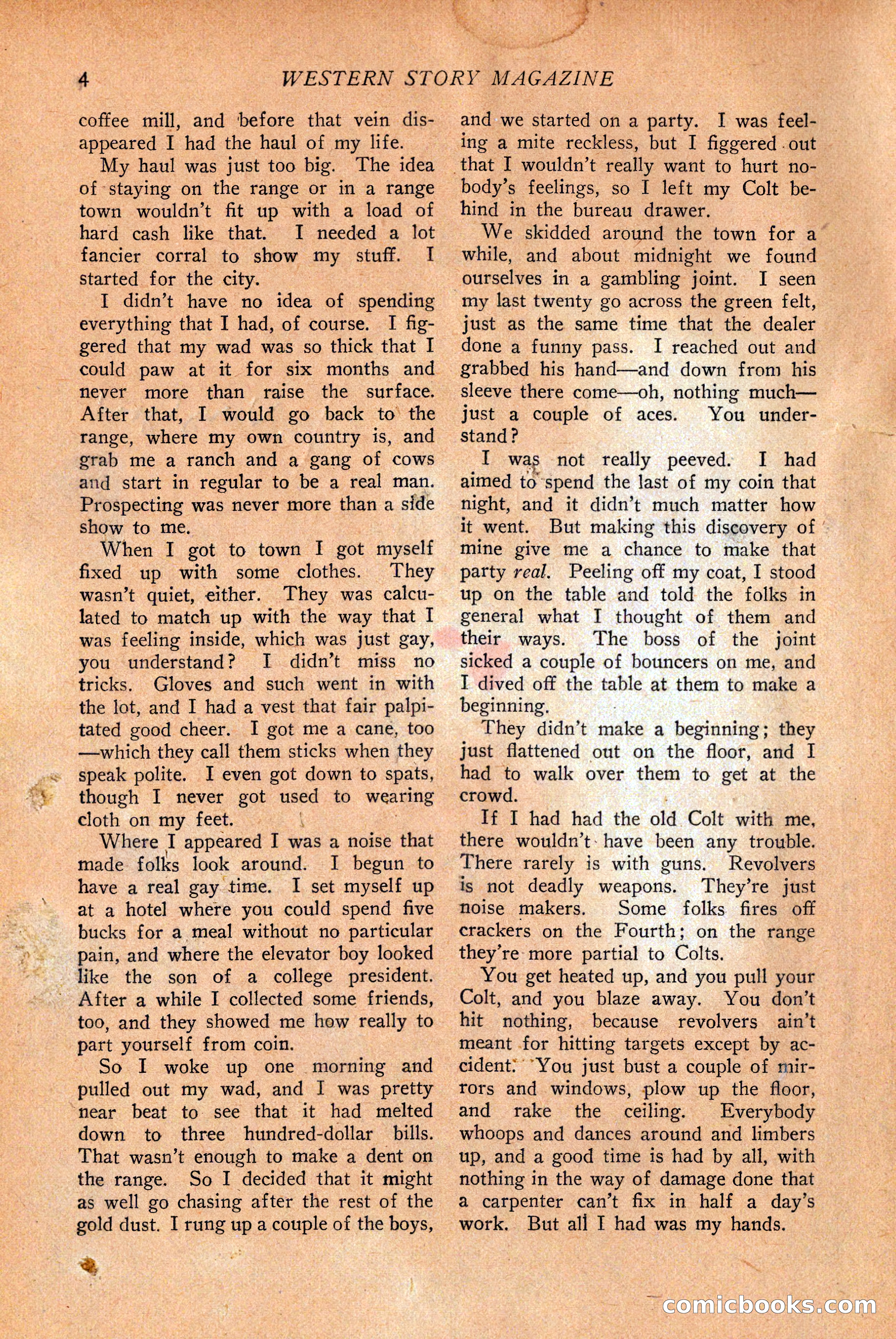 Western Story Magazine — page 6 of 146