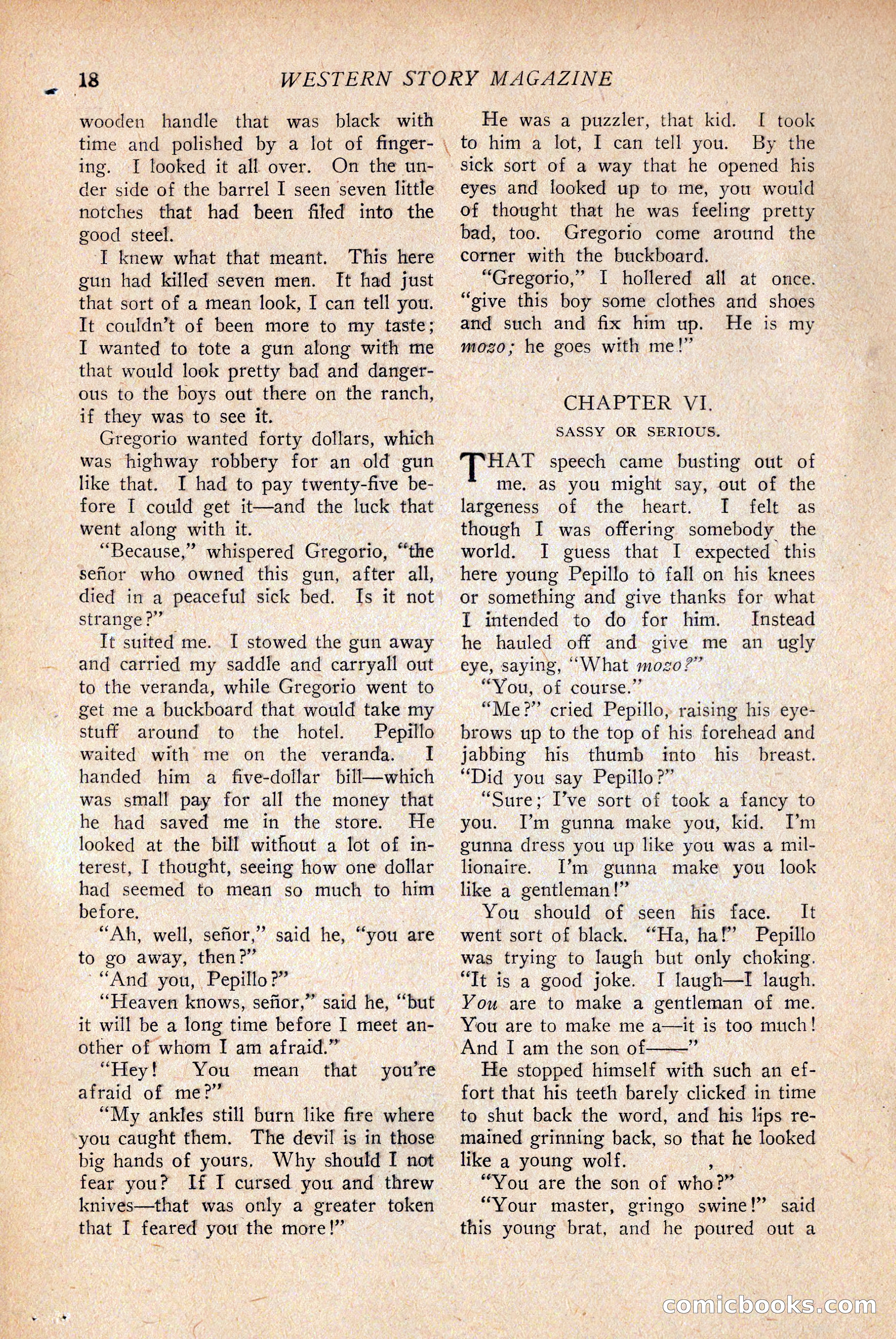 Western Story Magazine — page 20 of 146