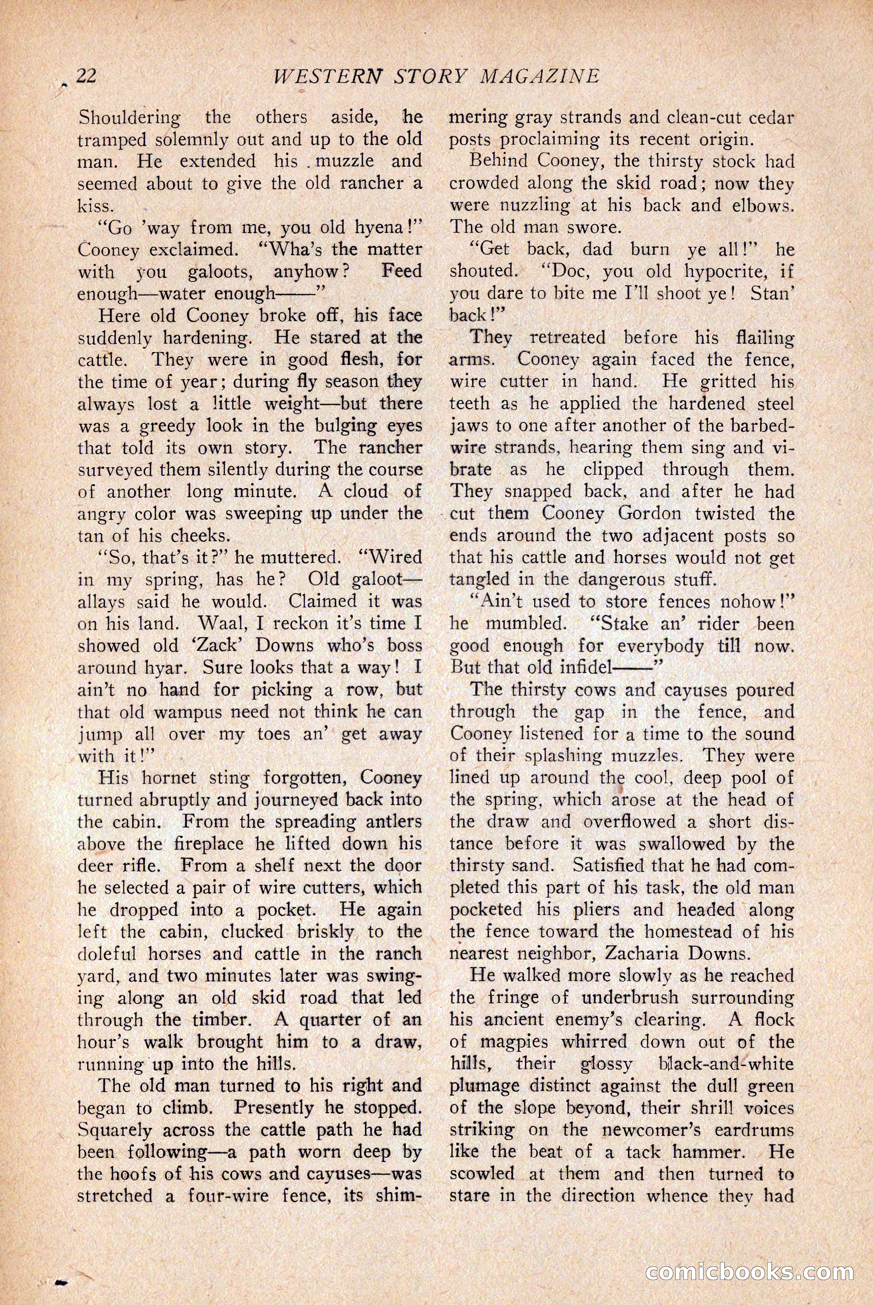 Western Story Magazine — page 24 of 146