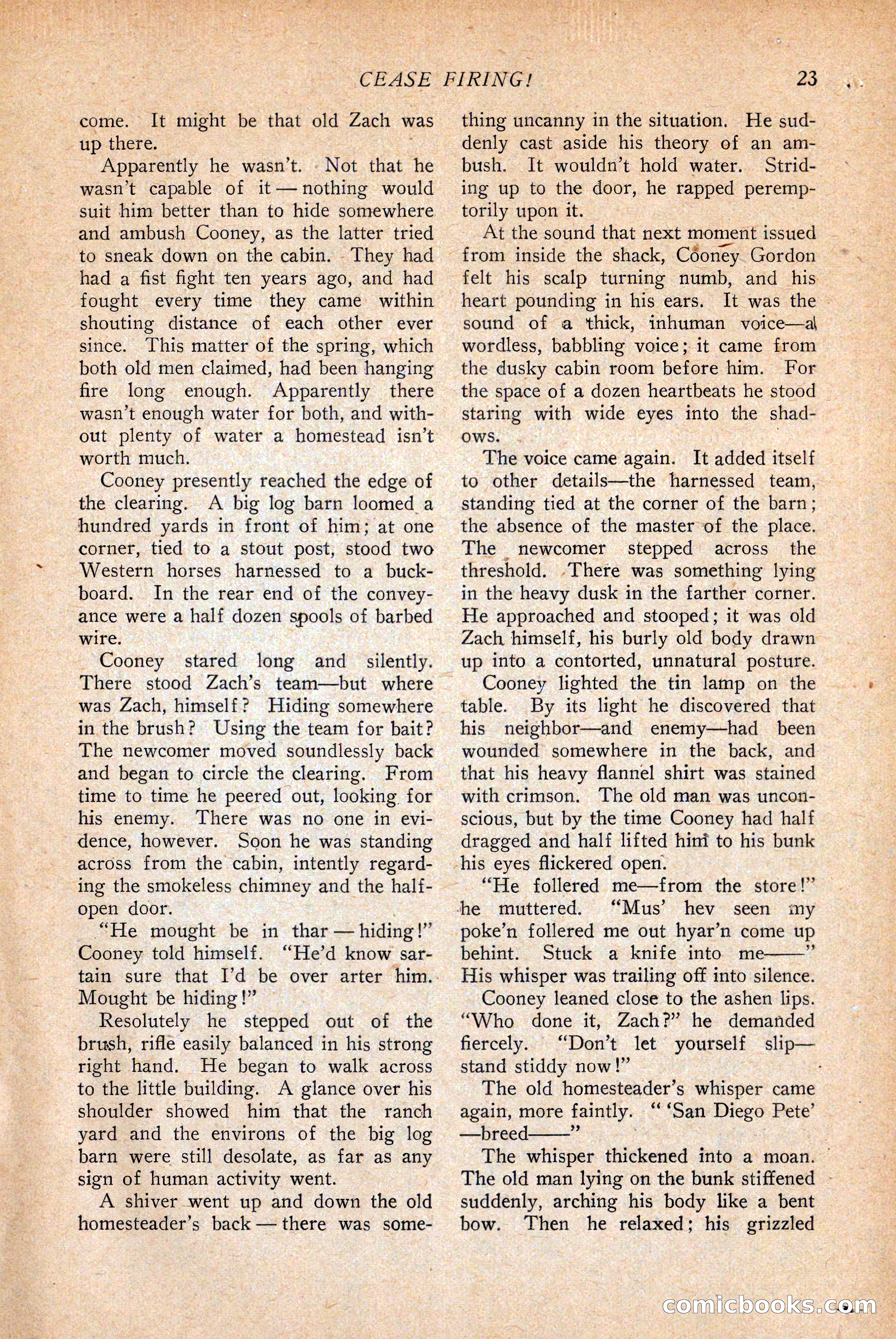 Western Story Magazine — page 25 of 146