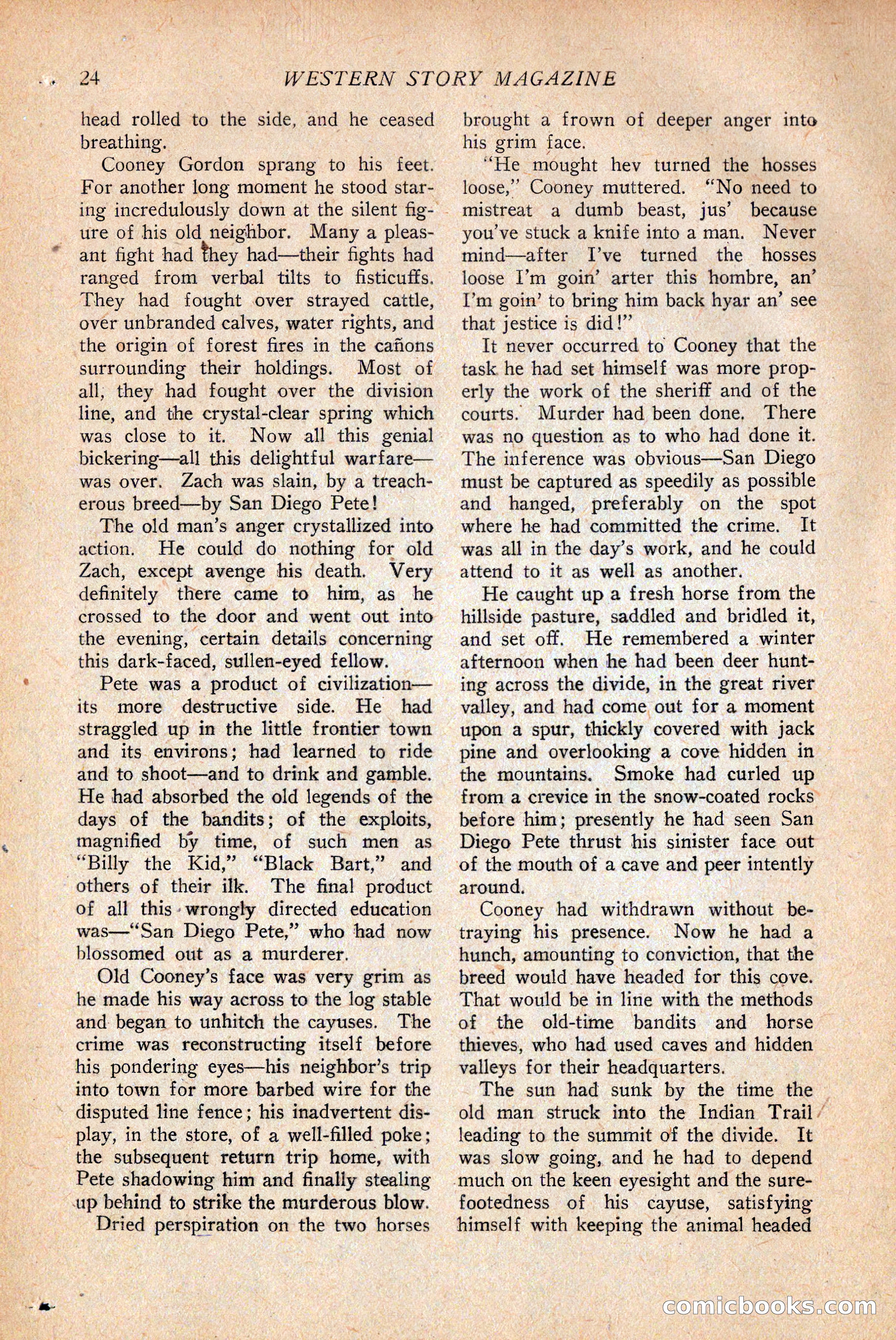 Western Story Magazine — page 26 of 146