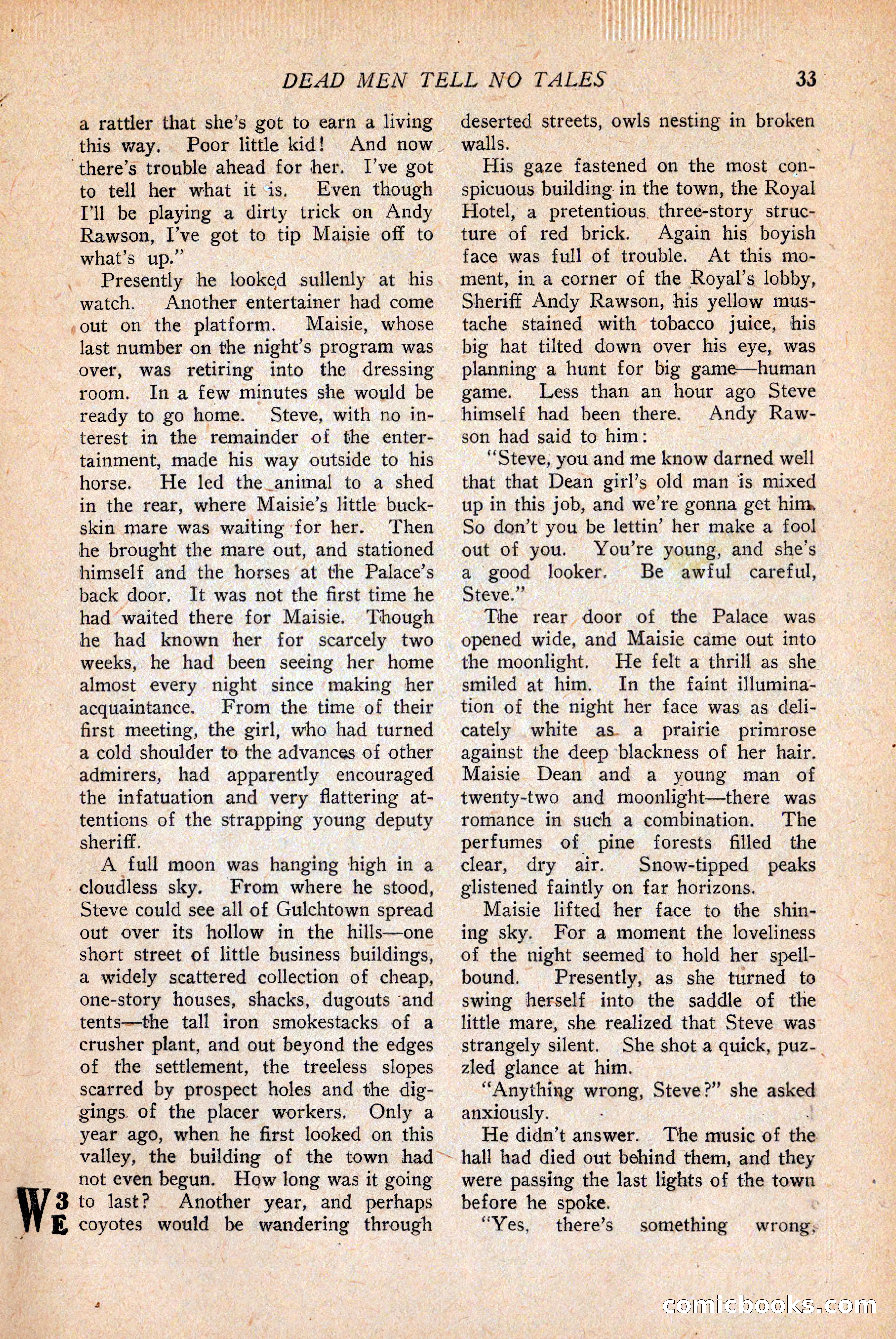 Western Story Magazine — page 35 of 146