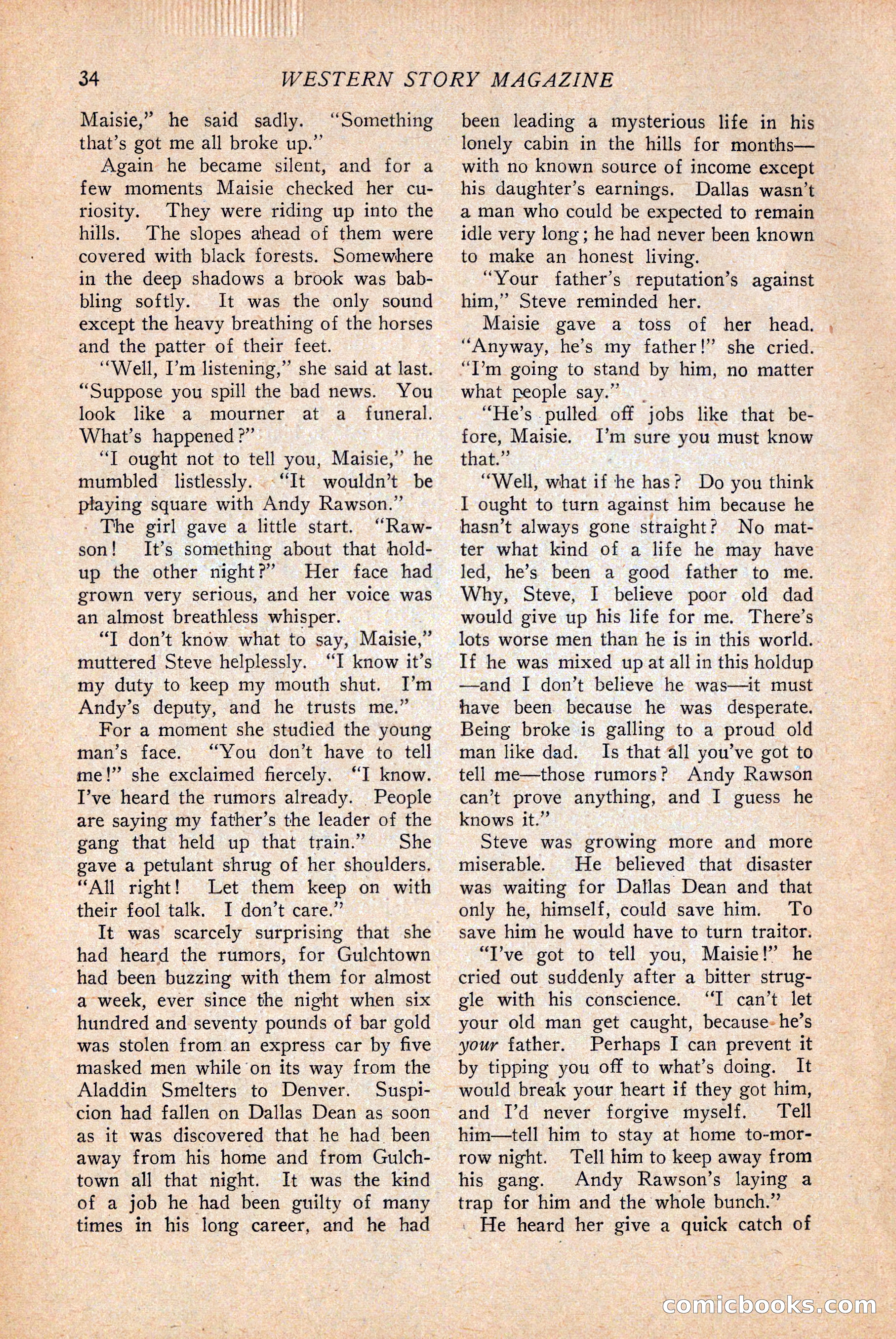 Western Story Magazine — page 36 of 146