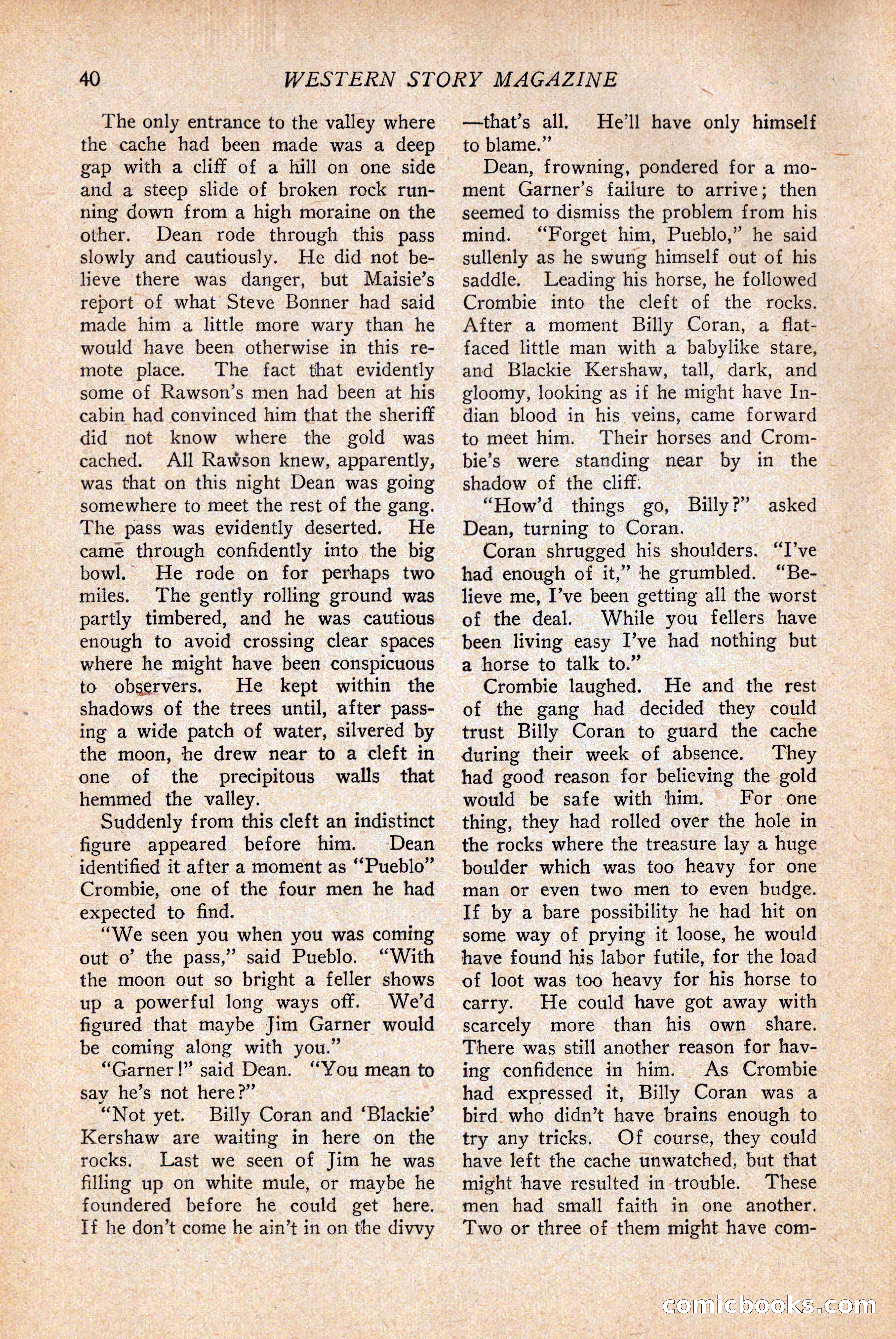 Western Story Magazine — page 42 of 146