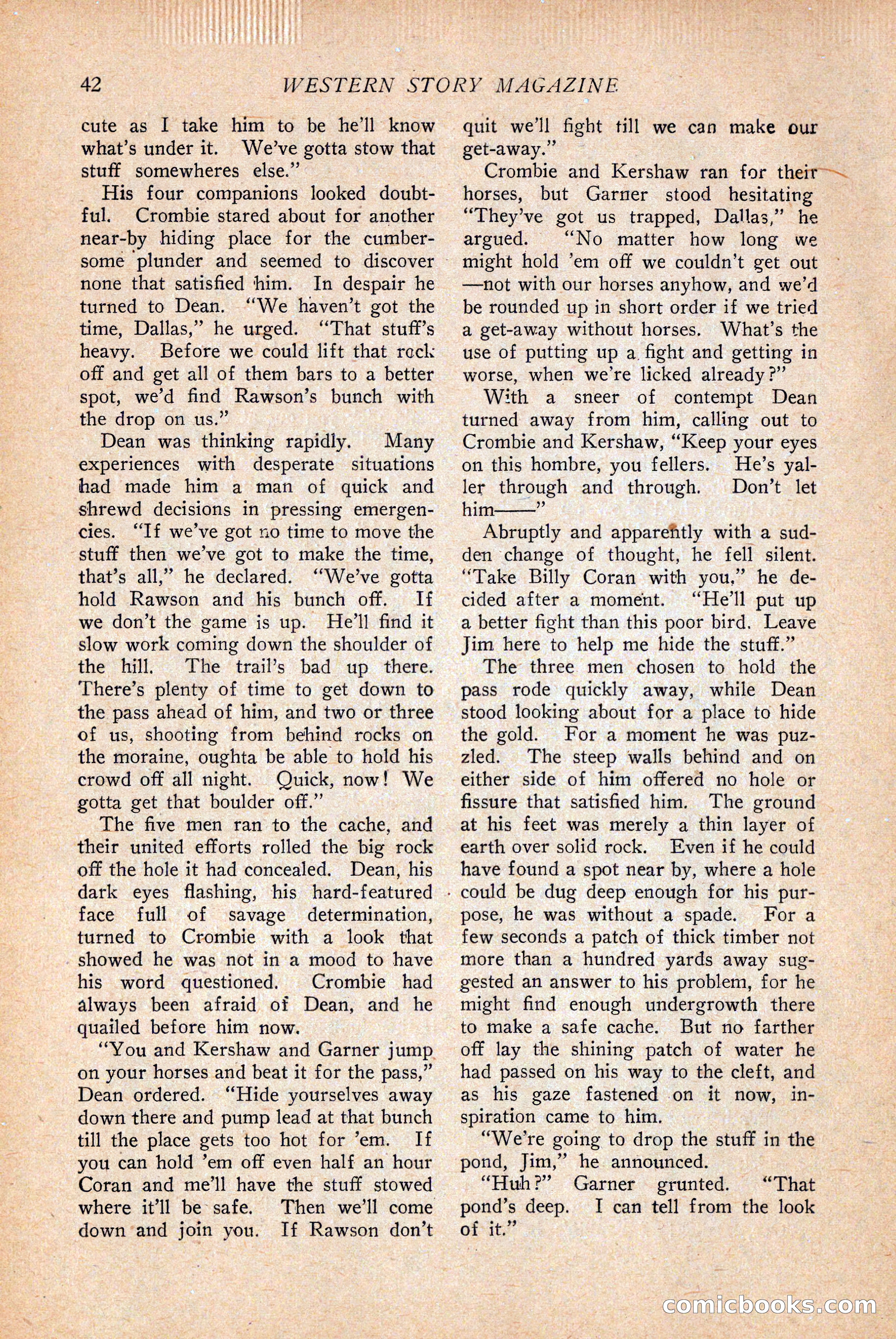 Western Story Magazine — page 44 of 146
