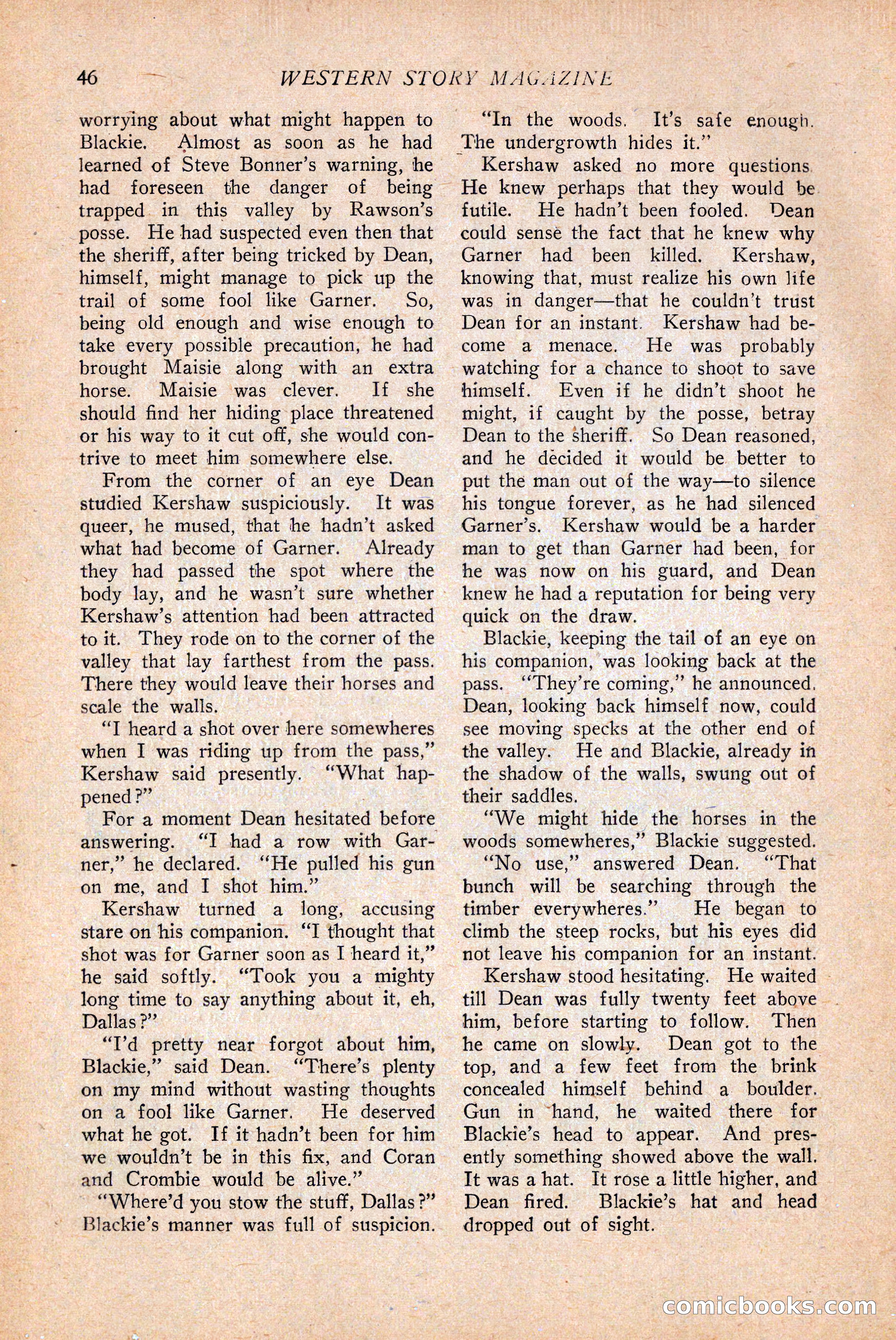 Western Story Magazine — page 48 of 146