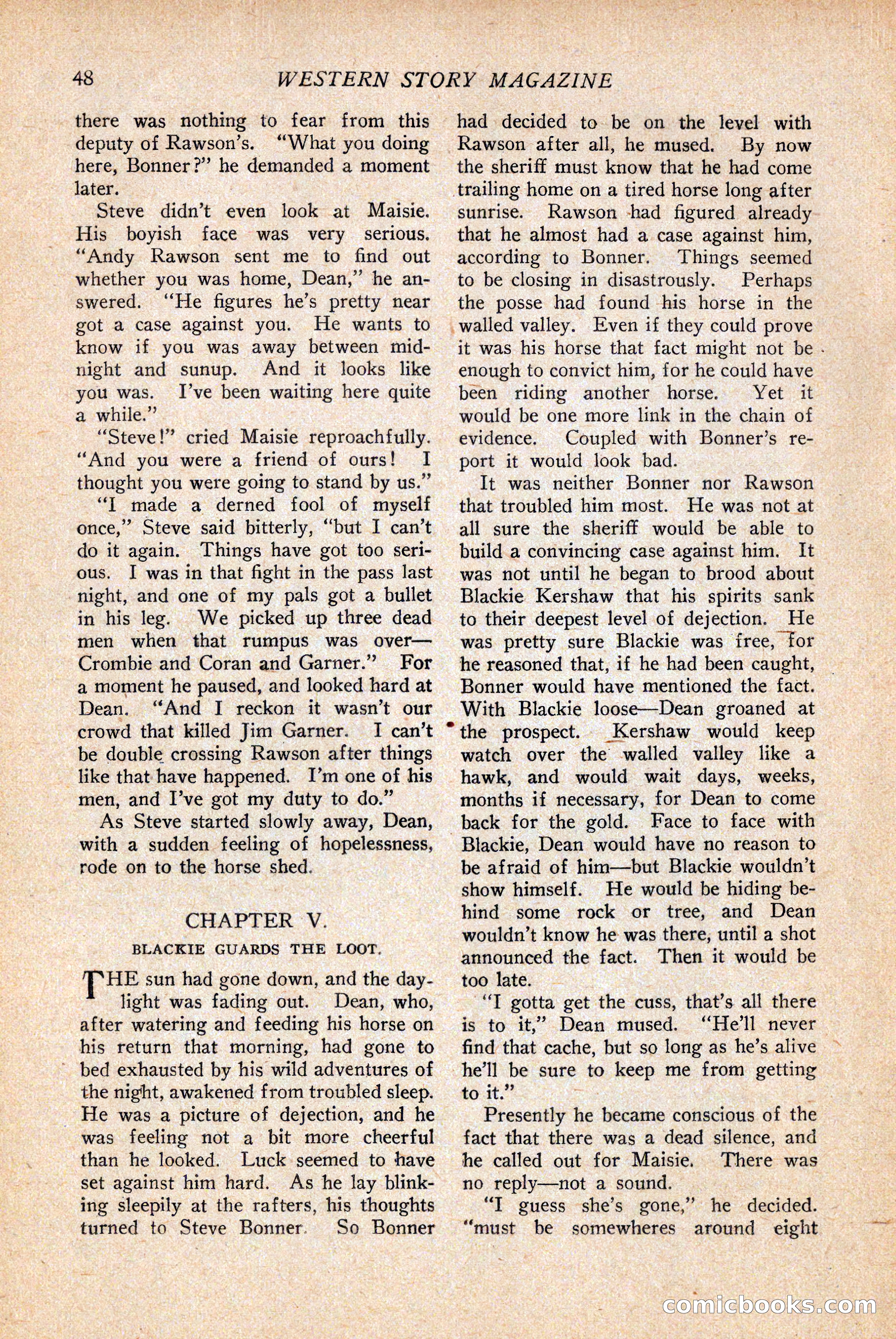 Western Story Magazine — page 50 of 146