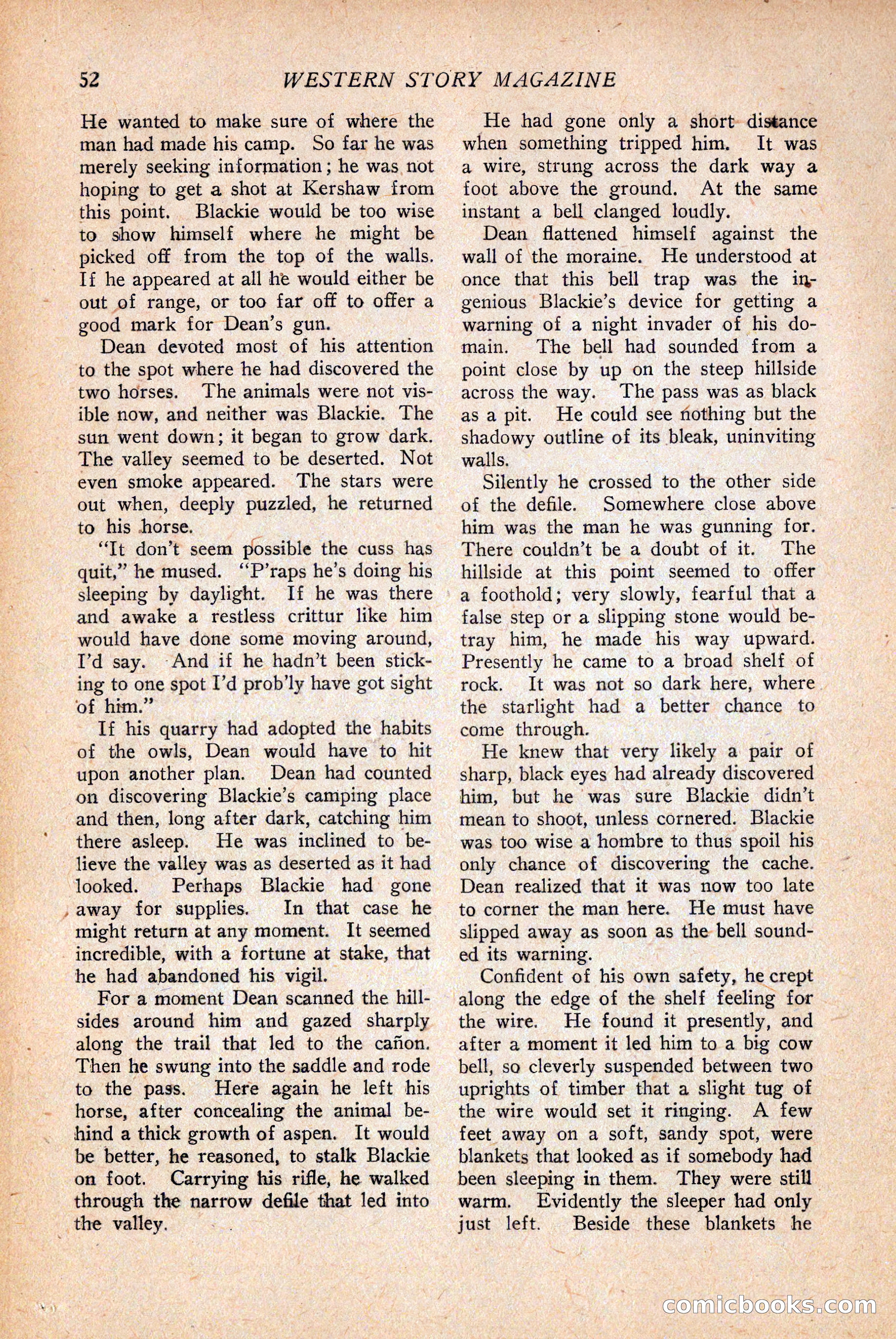 Western Story Magazine — page 54 of 146