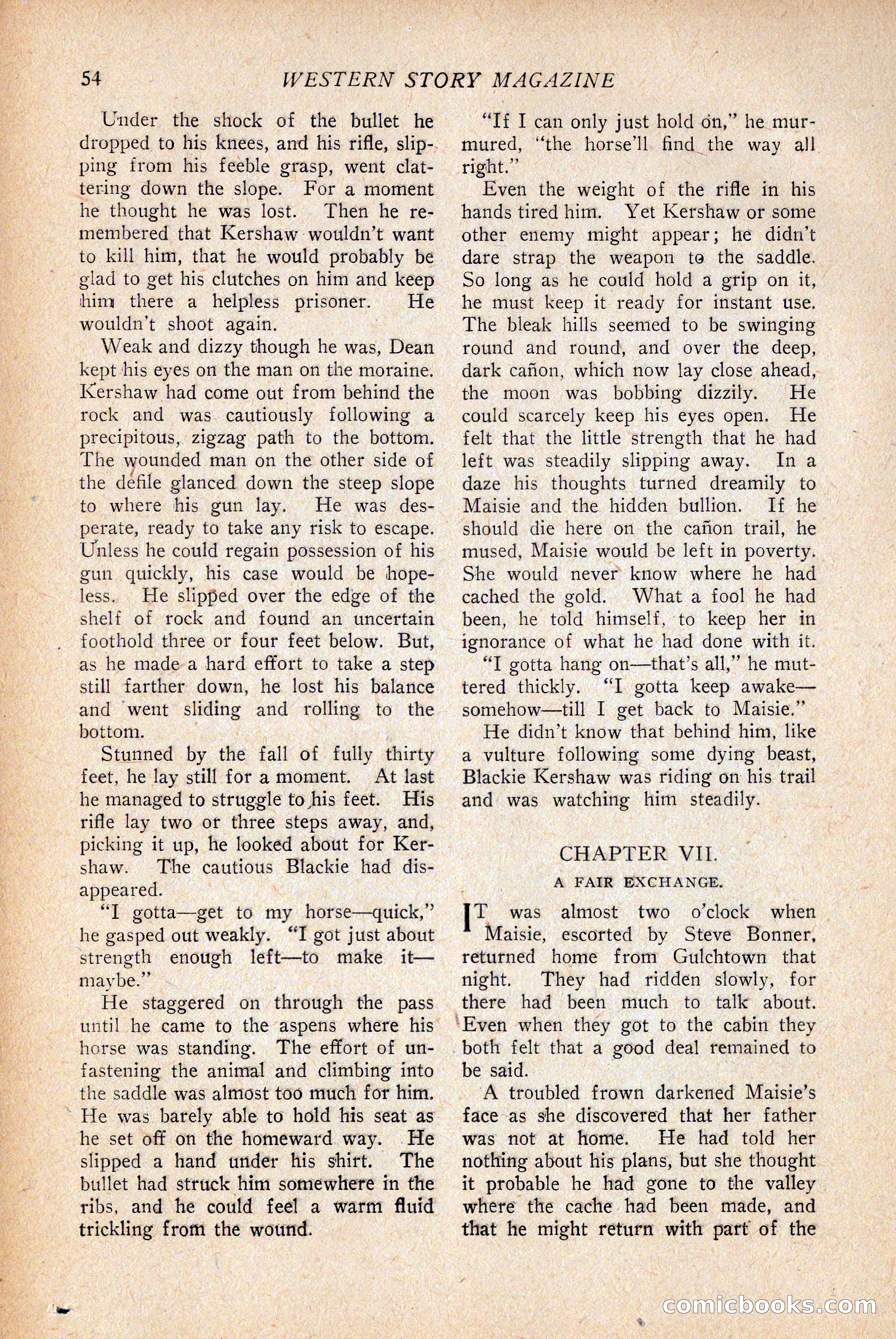 Western Story Magazine — page 56 of 146
