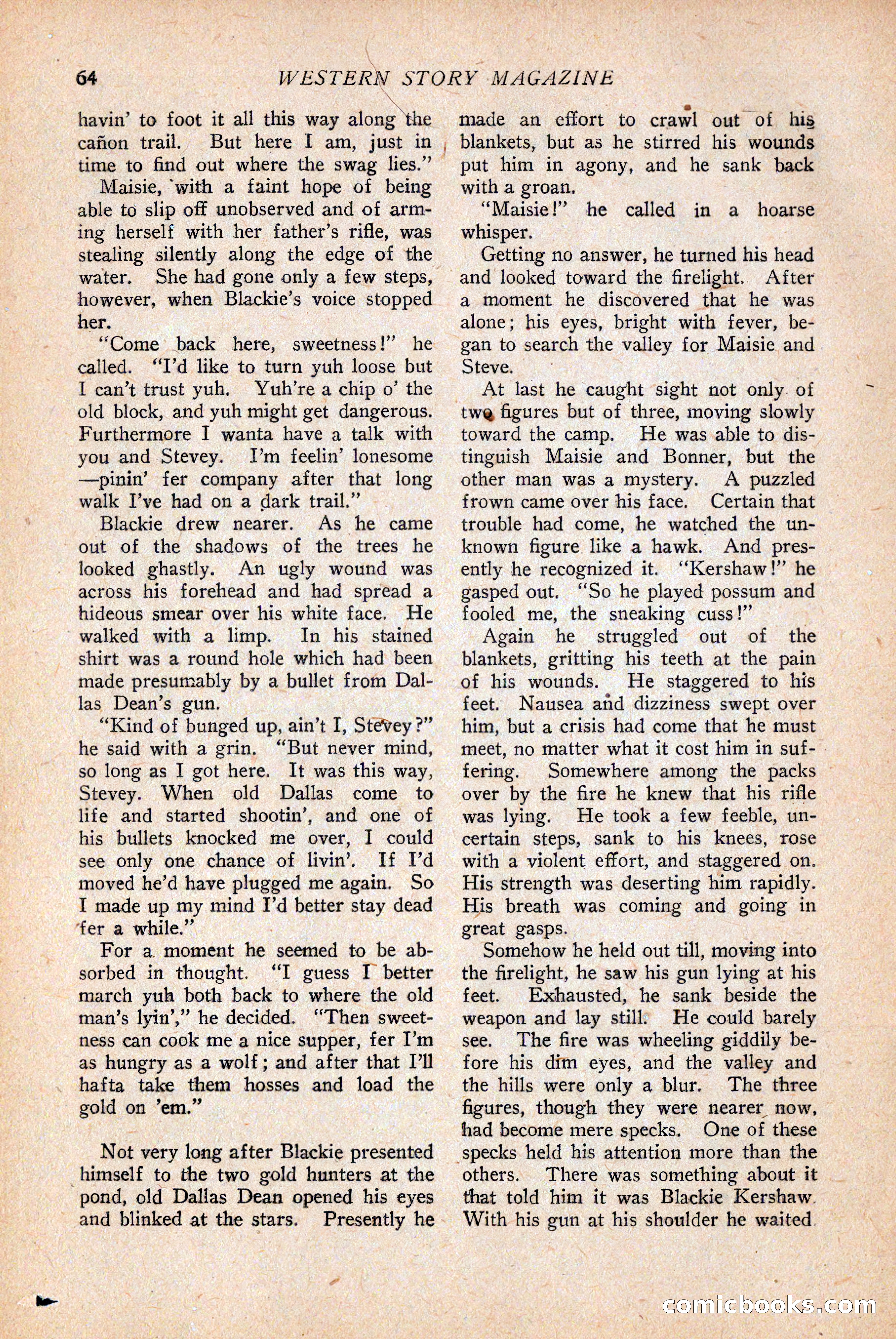 Western Story Magazine — page 66 of 146
