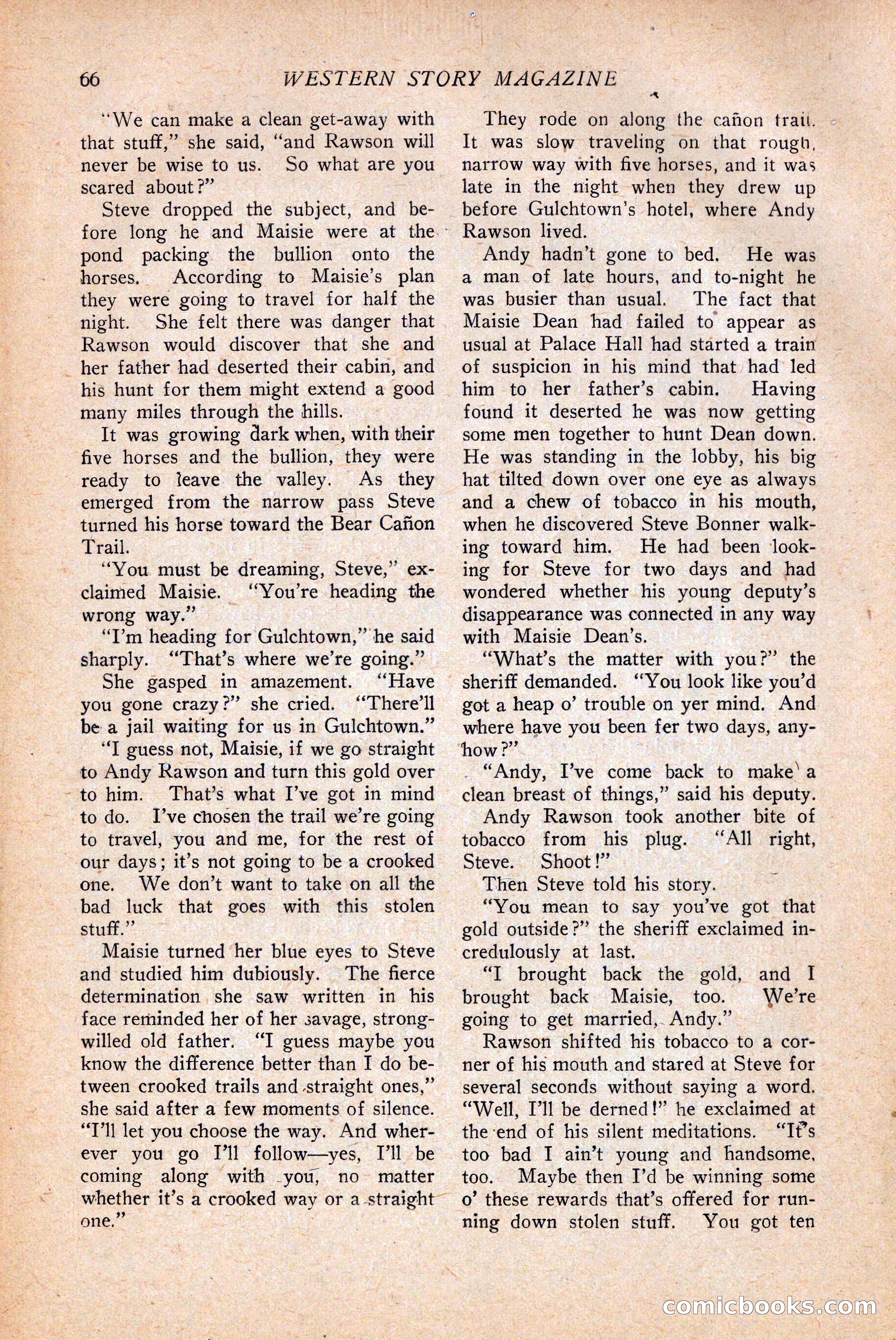 Western Story Magazine — page 68 of 146