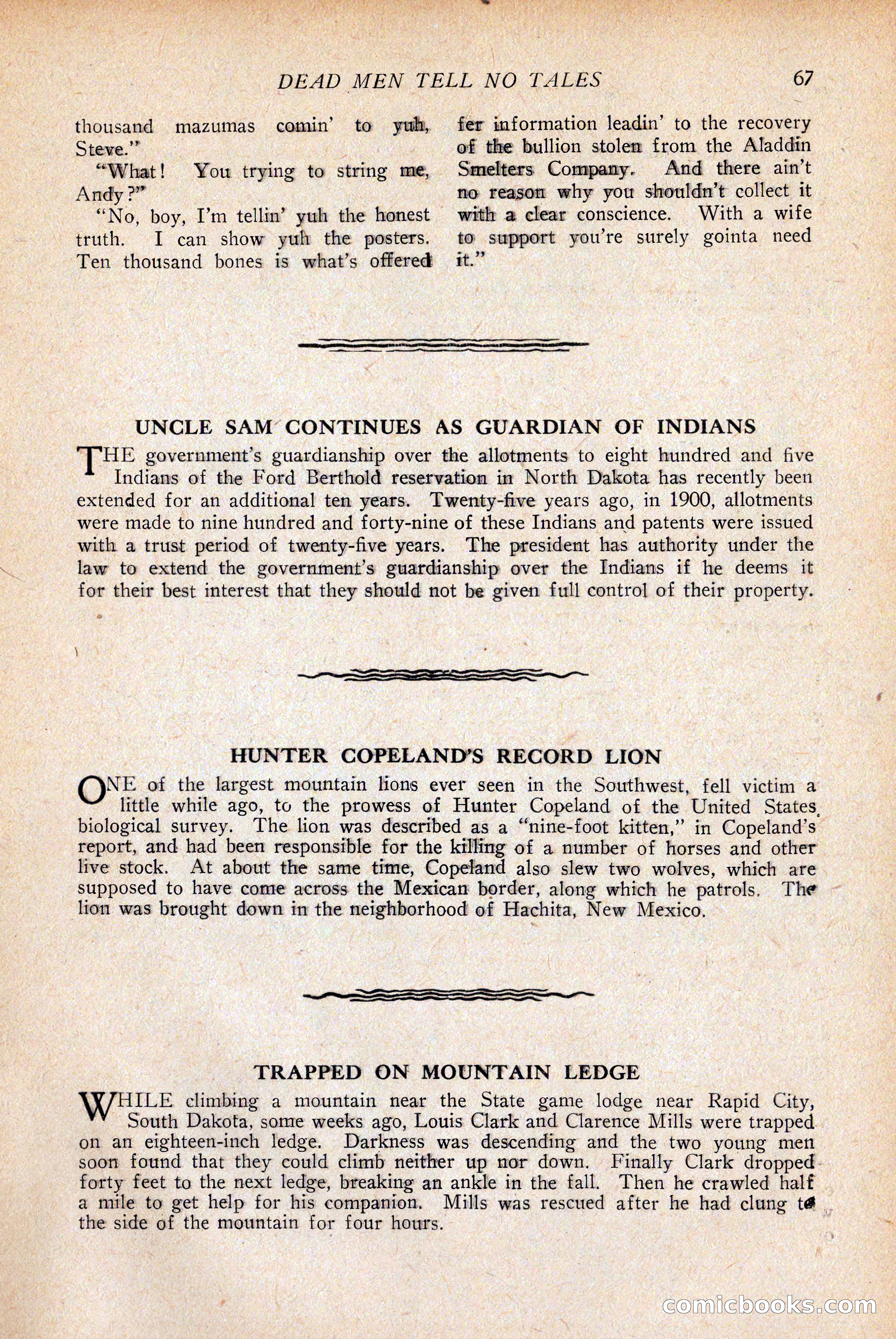 Western Story Magazine — page 69 of 146