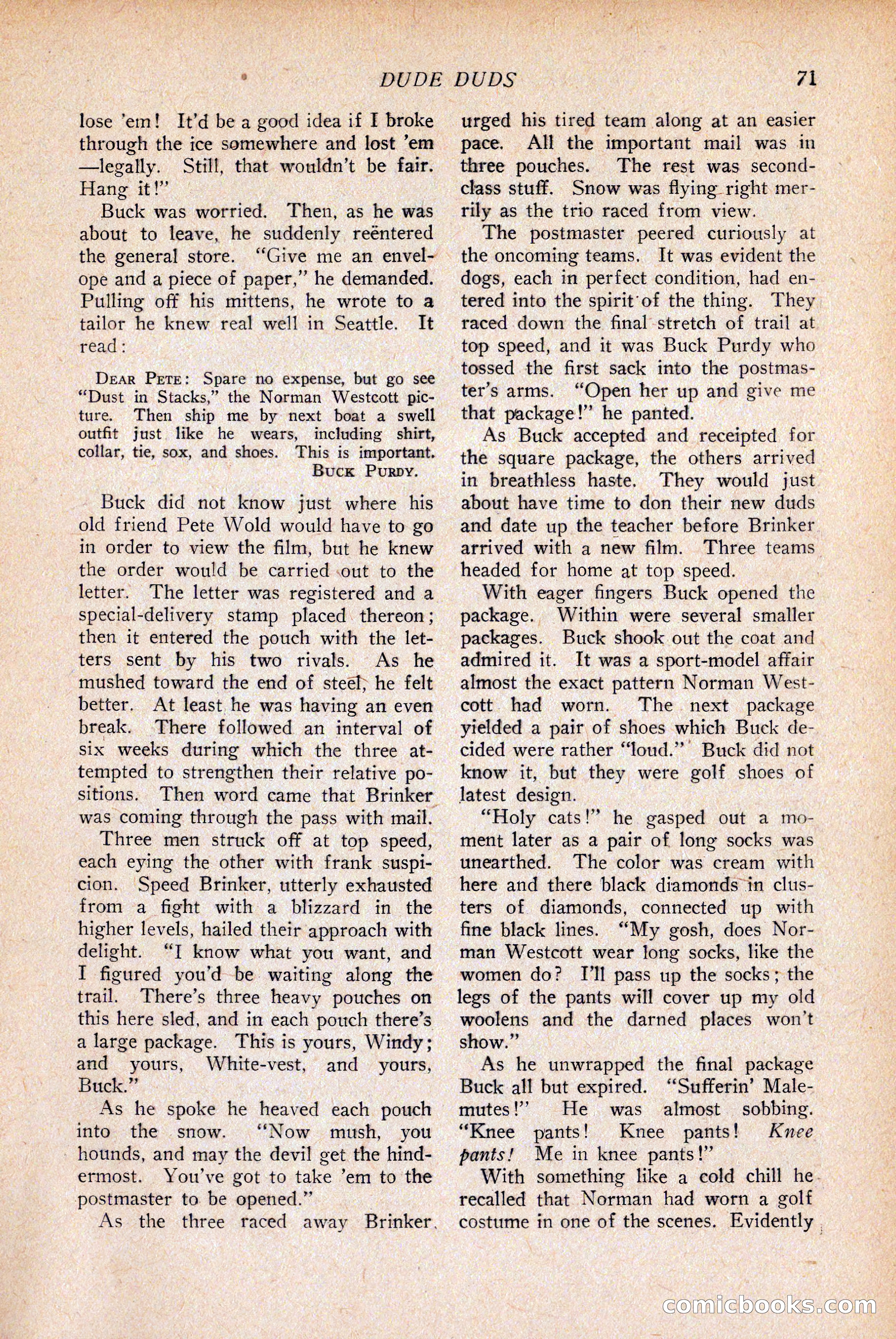 Western Story Magazine — page 73 of 146