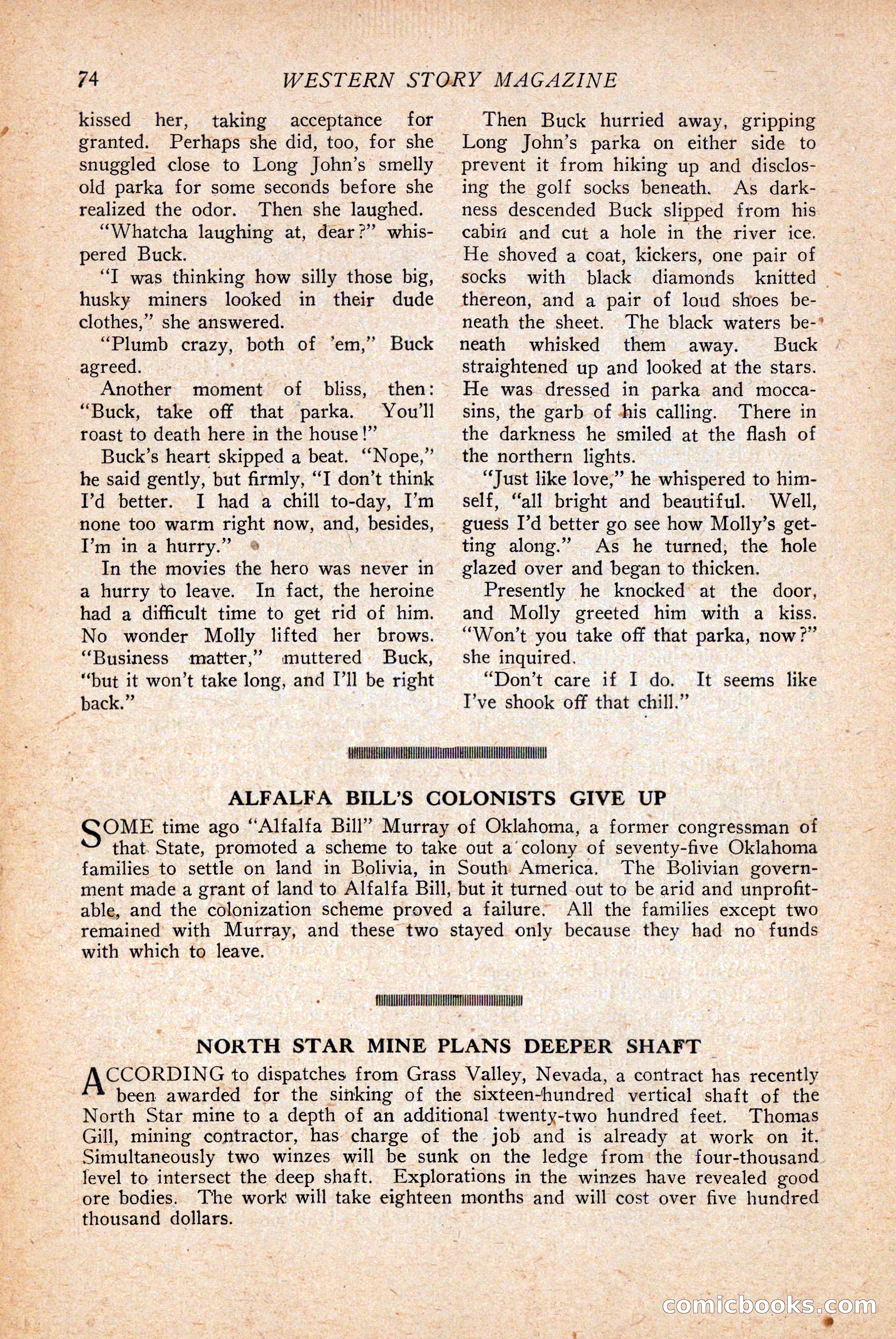 Western Story Magazine — page 76 of 146