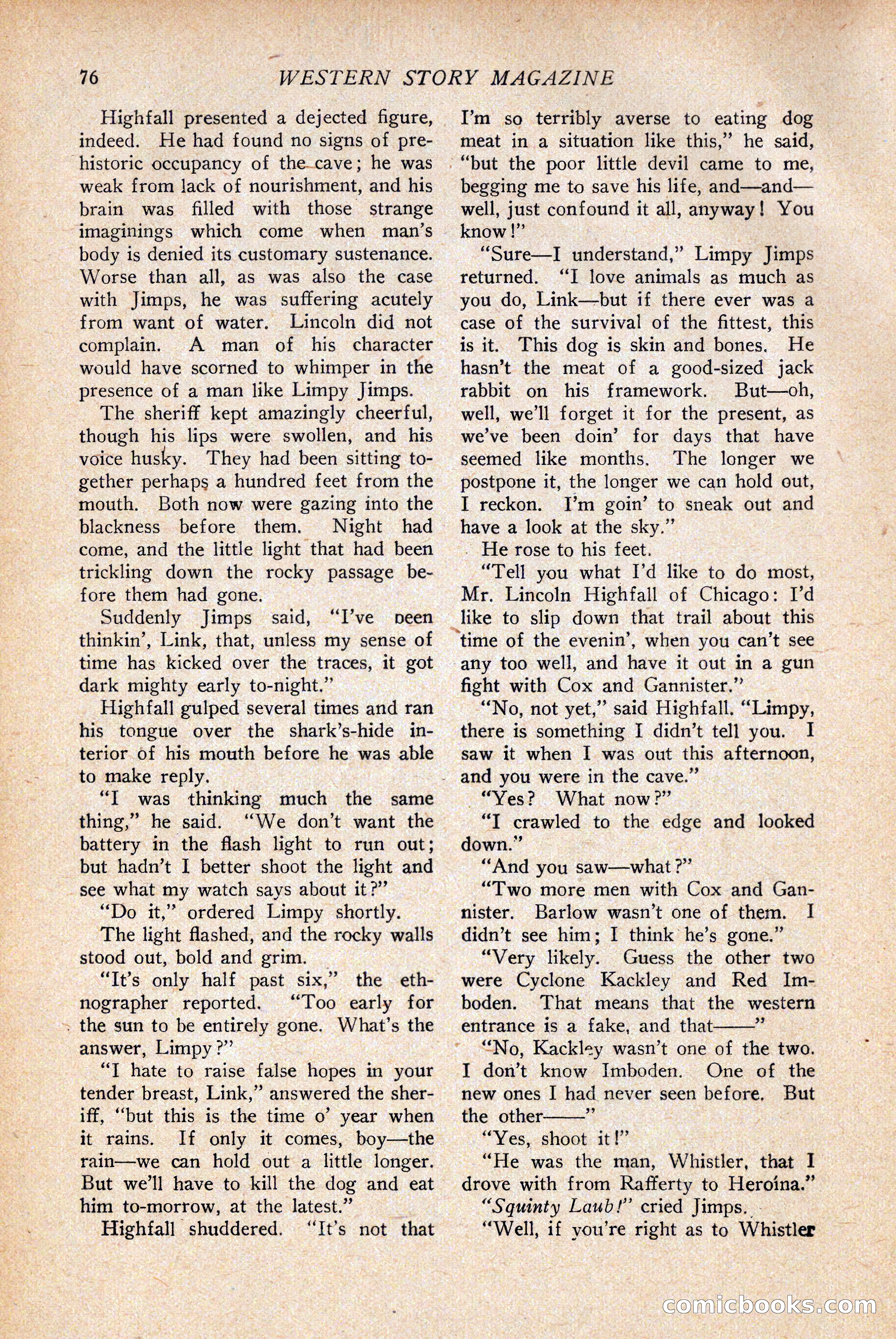 Western Story Magazine — page 78 of 146
