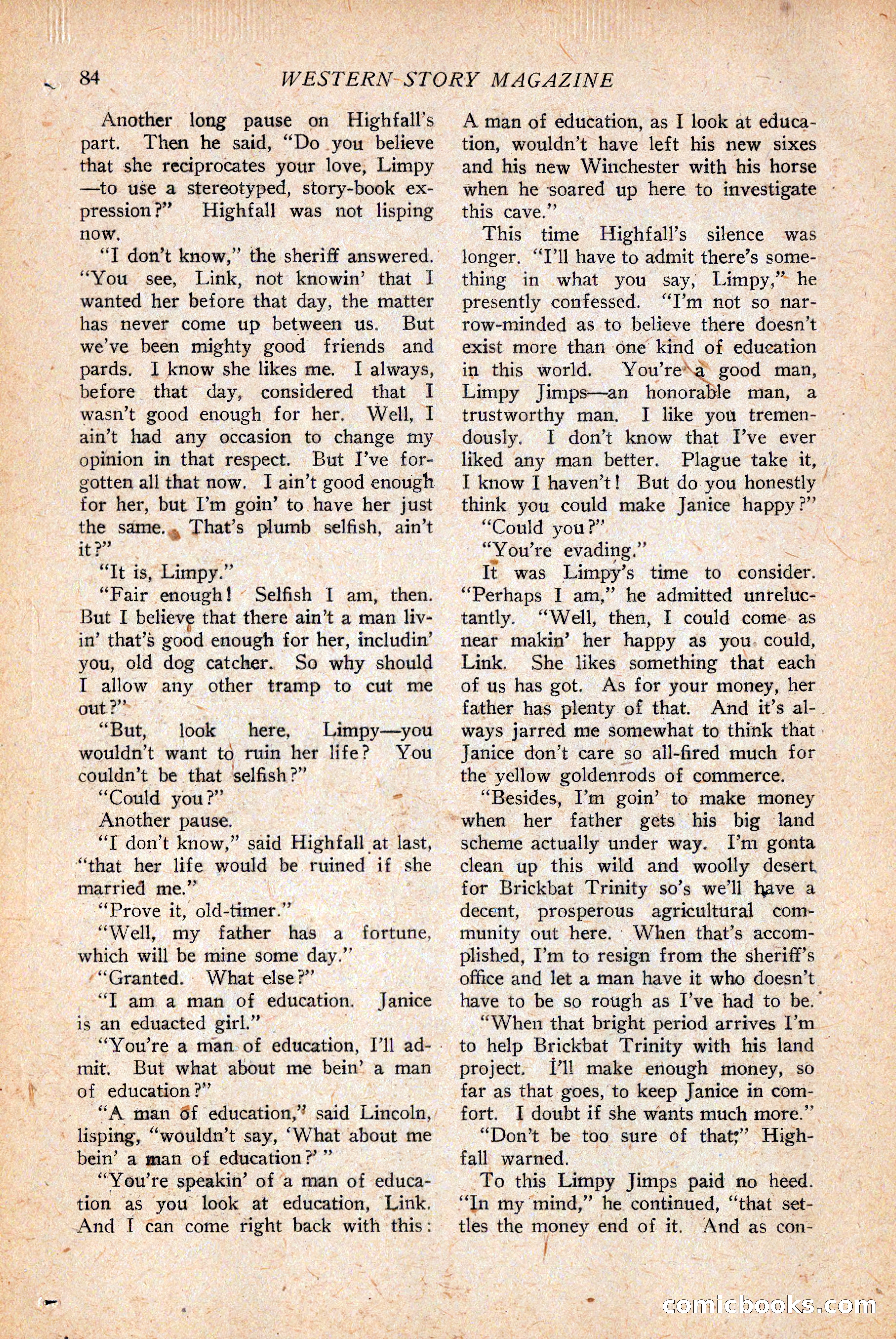 Western Story Magazine — page 86 of 146