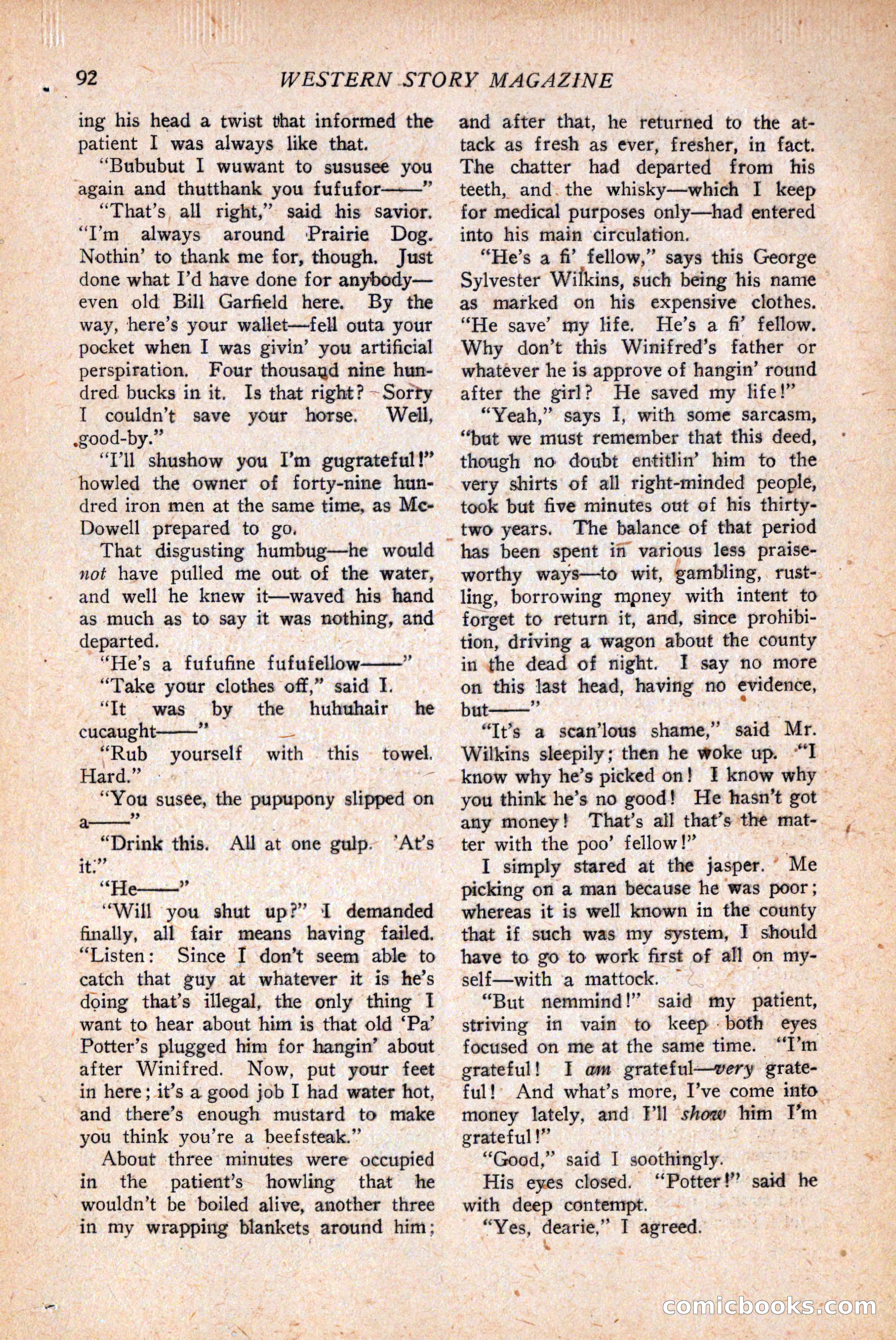 Western Story Magazine — page 94 of 146