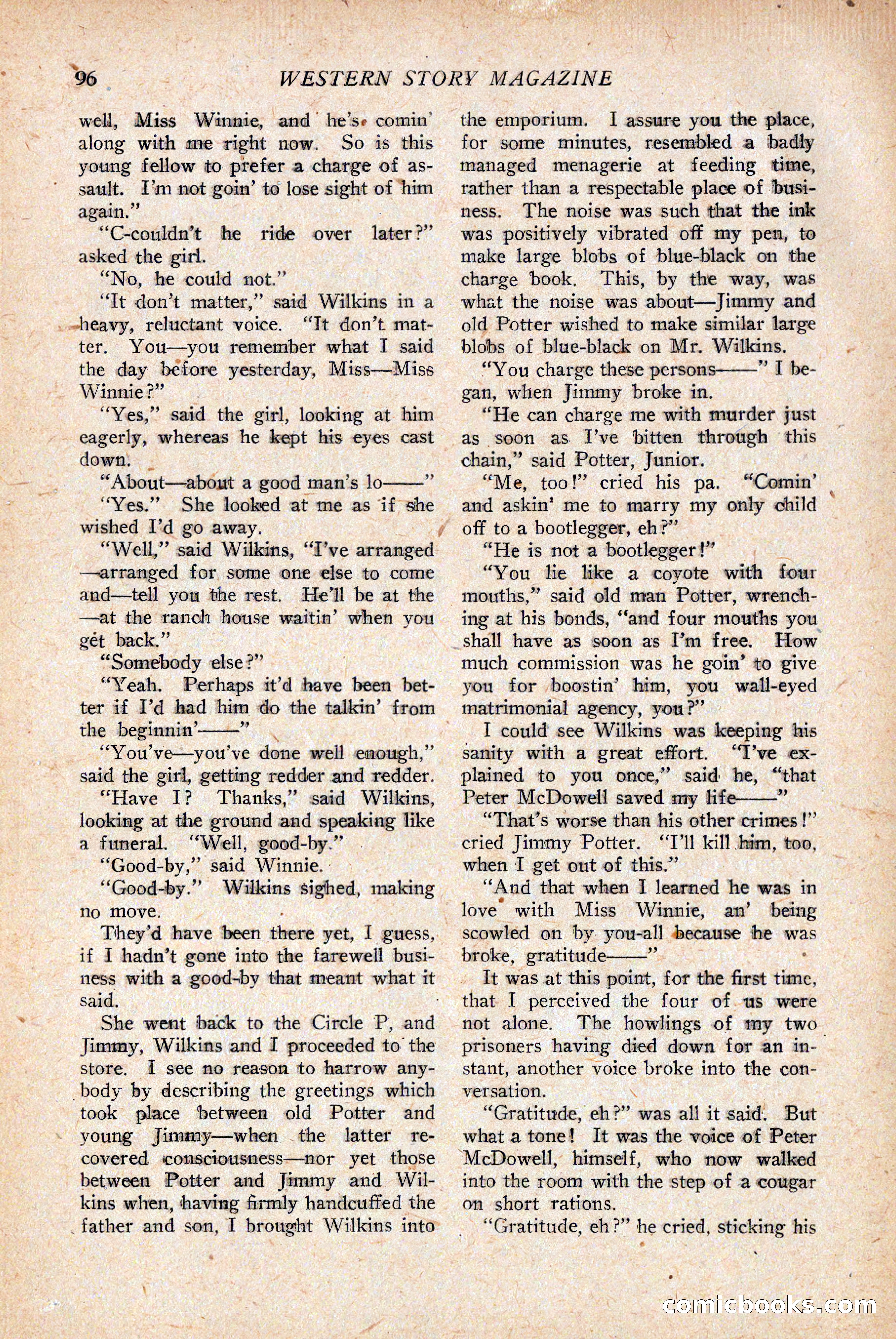 Western Story Magazine — page 98 of 146