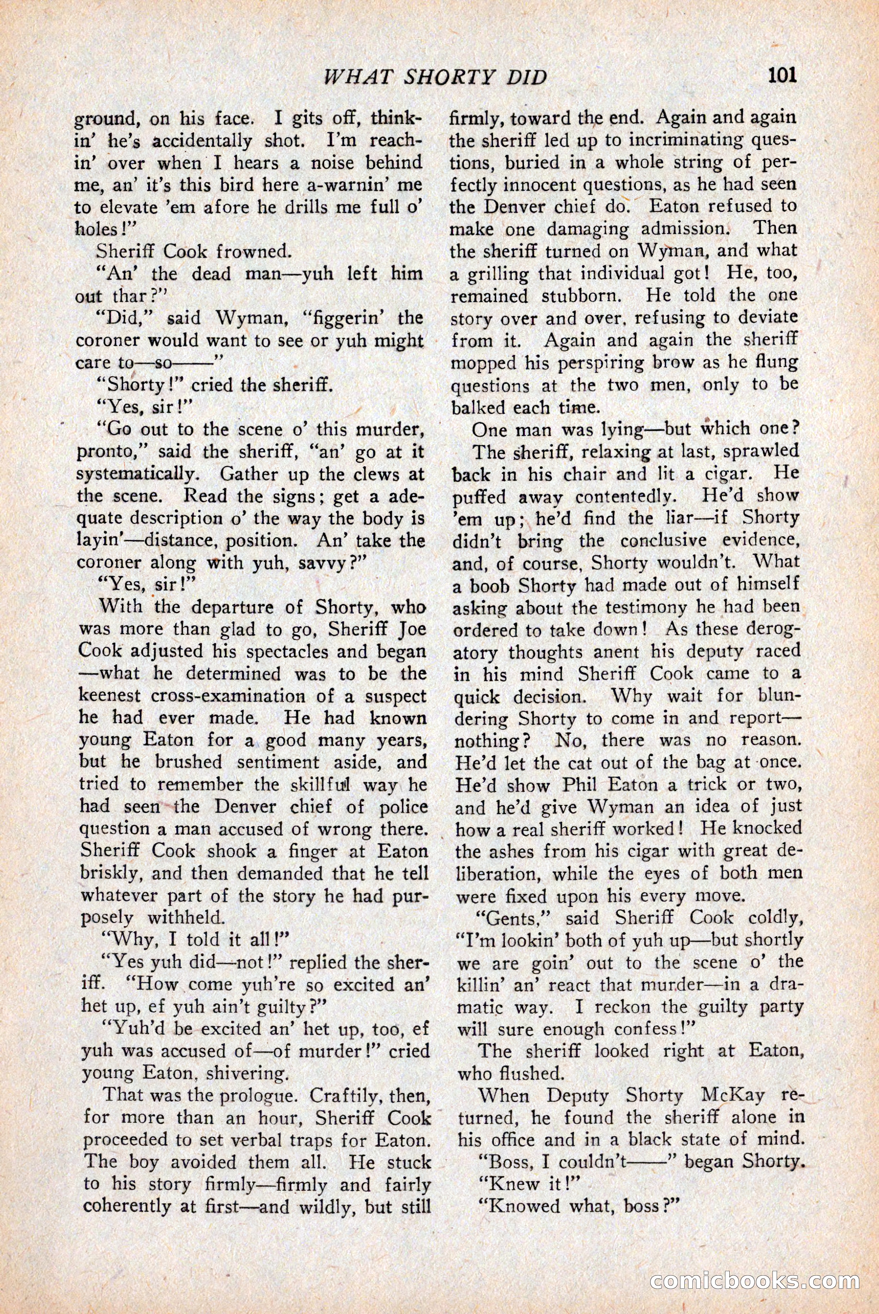 Western Story Magazine — page 103 of 146