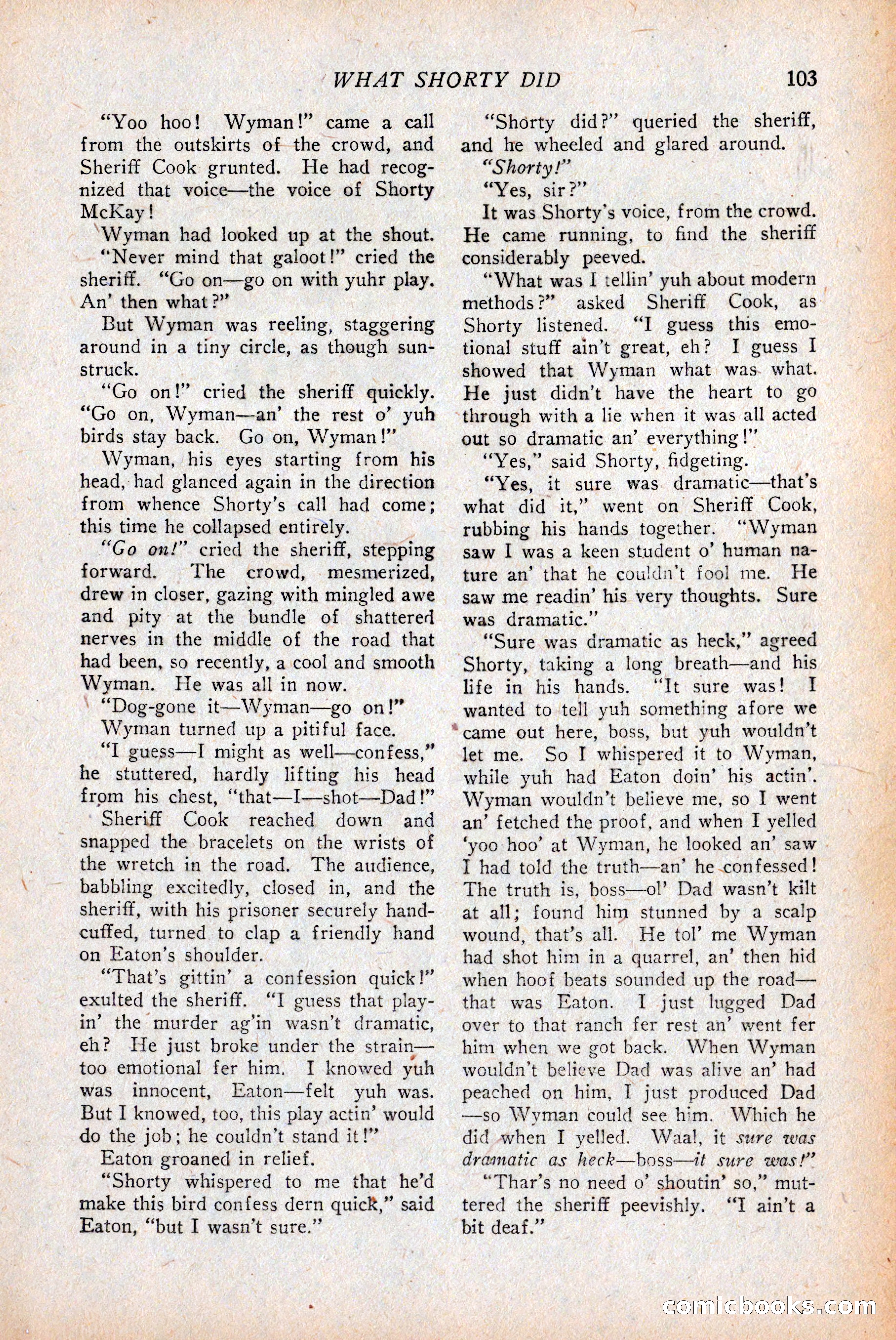 Western Story Magazine — page 105 of 146