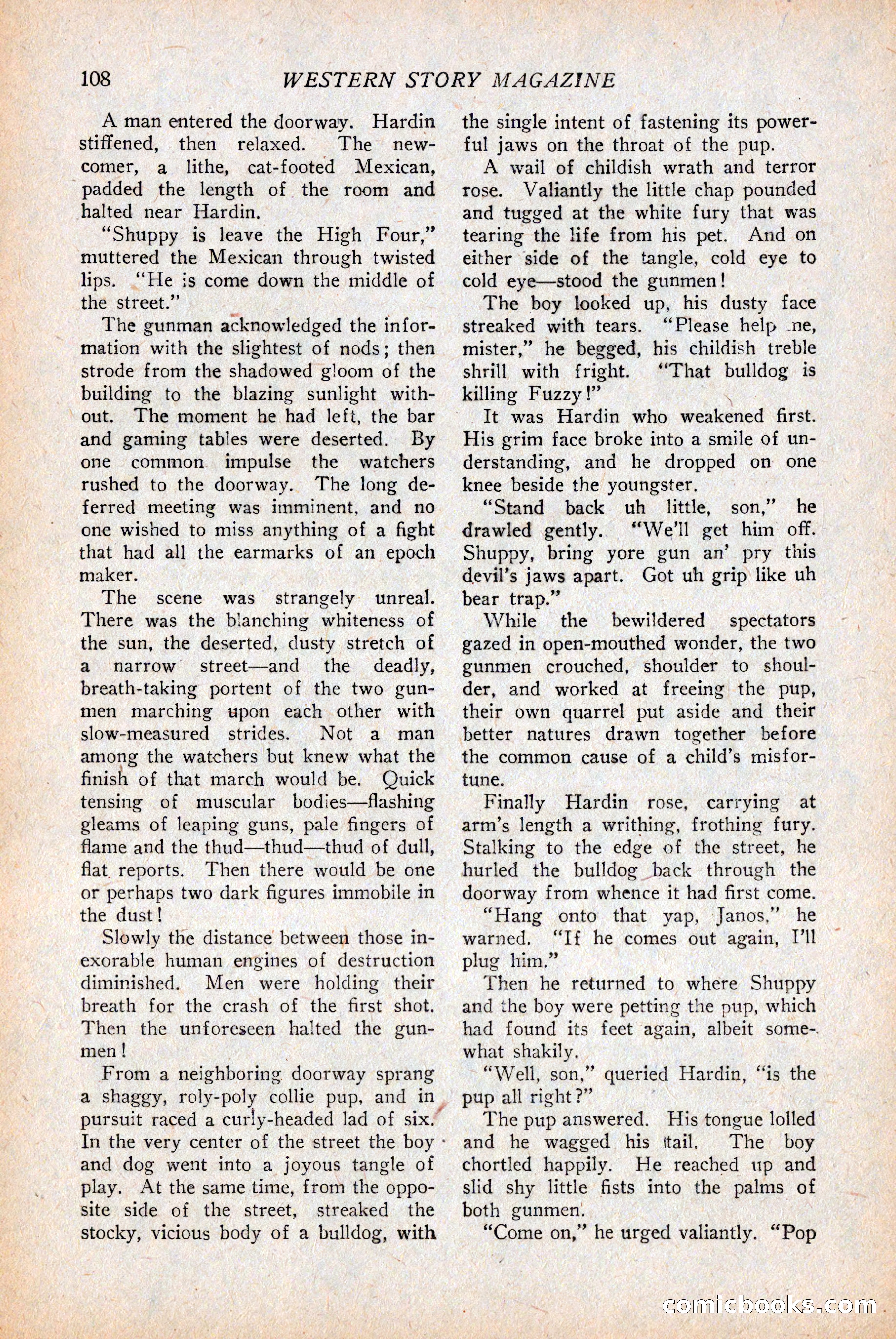 Western Story Magazine — page 110 of 146