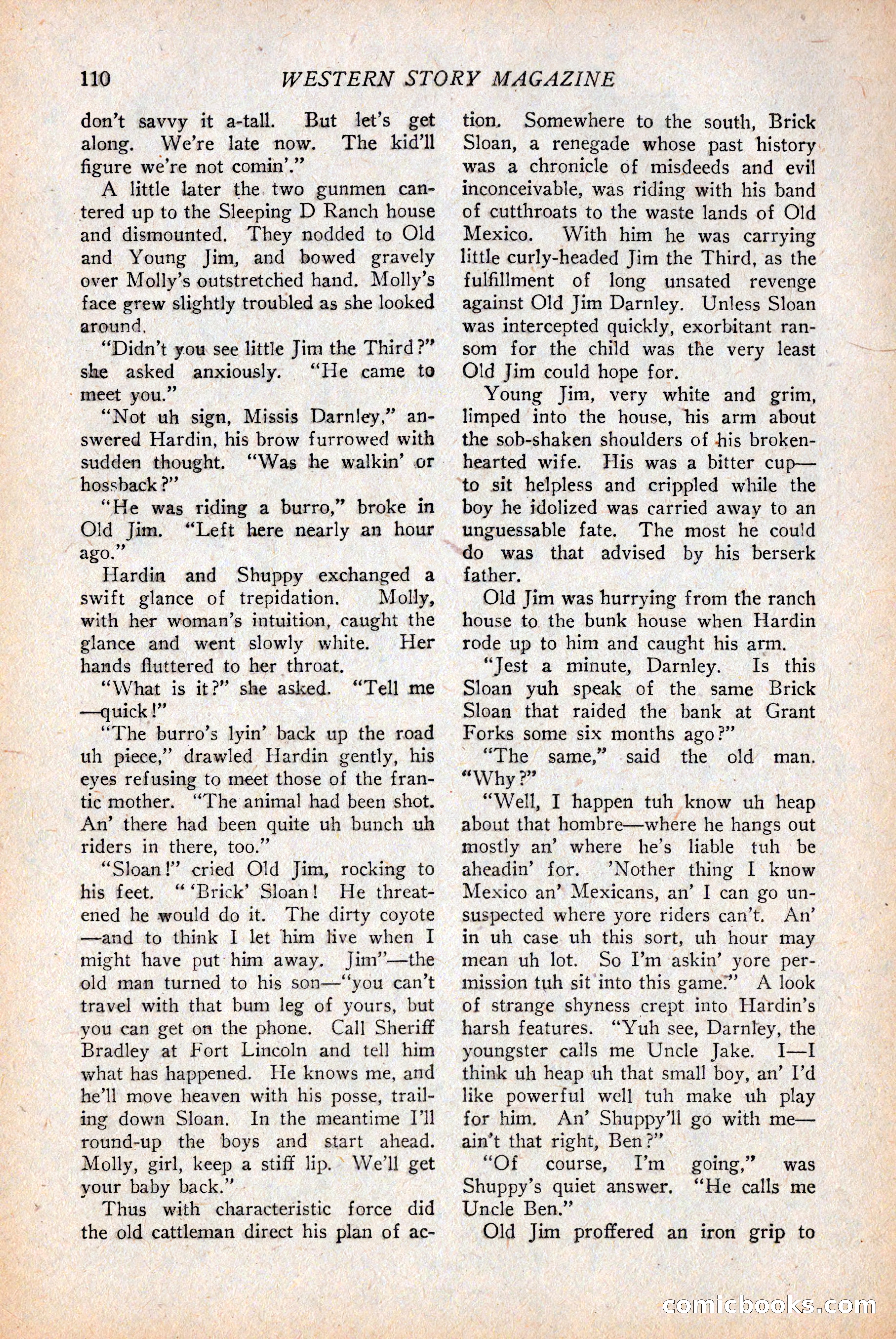 Western Story Magazine — page 112 of 146