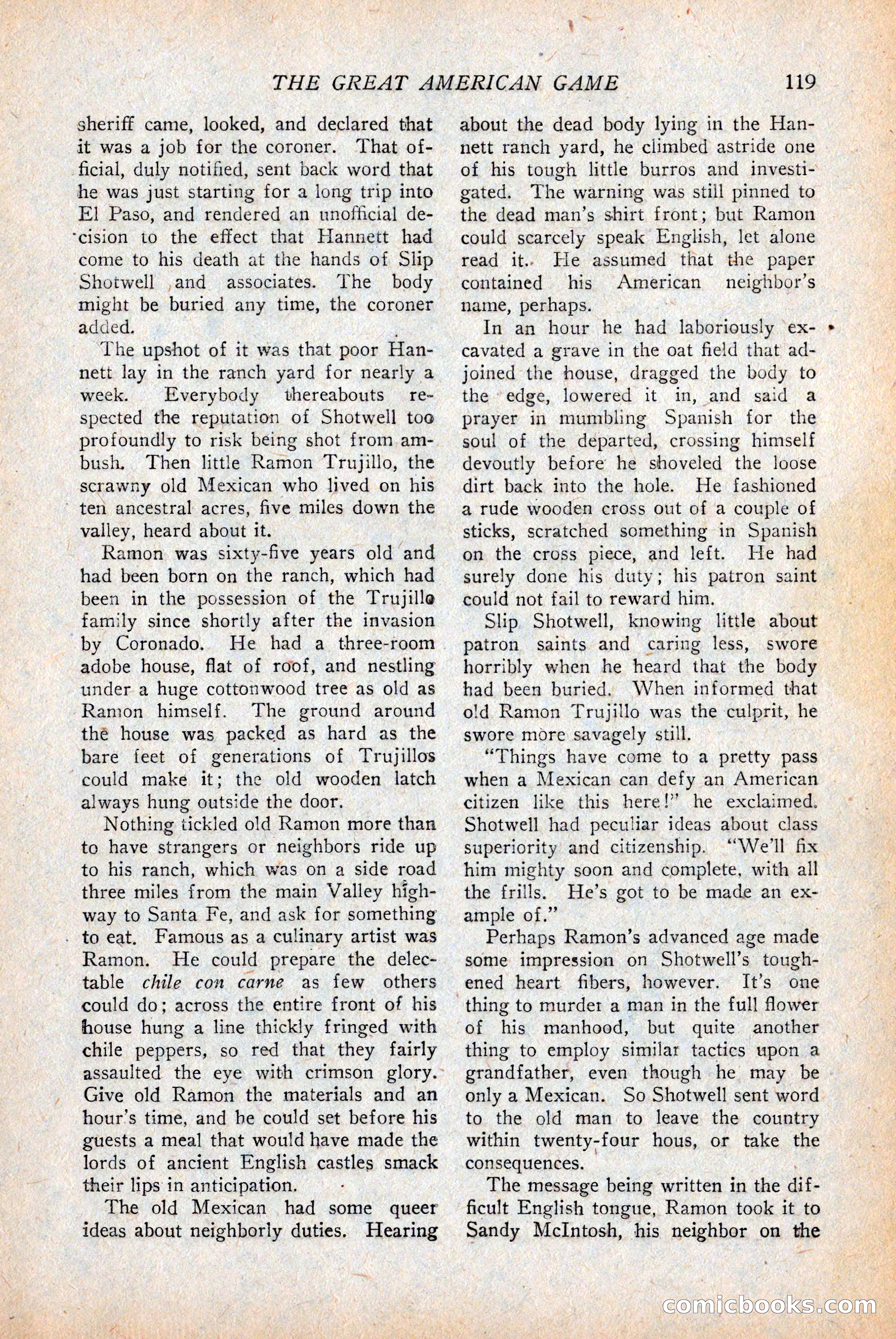 Western Story Magazine — page 121 of 146