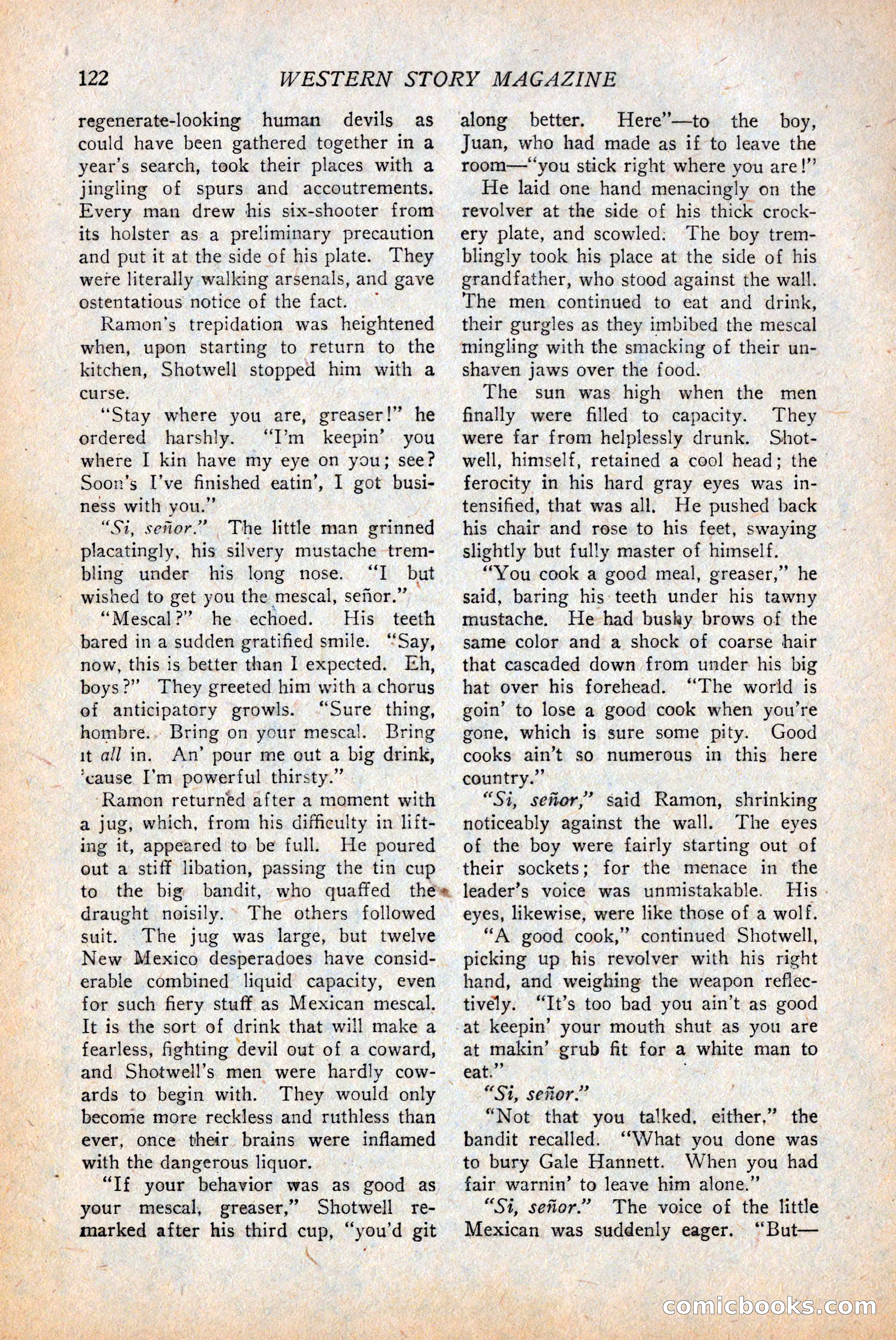 Western Story Magazine — page 124 of 146