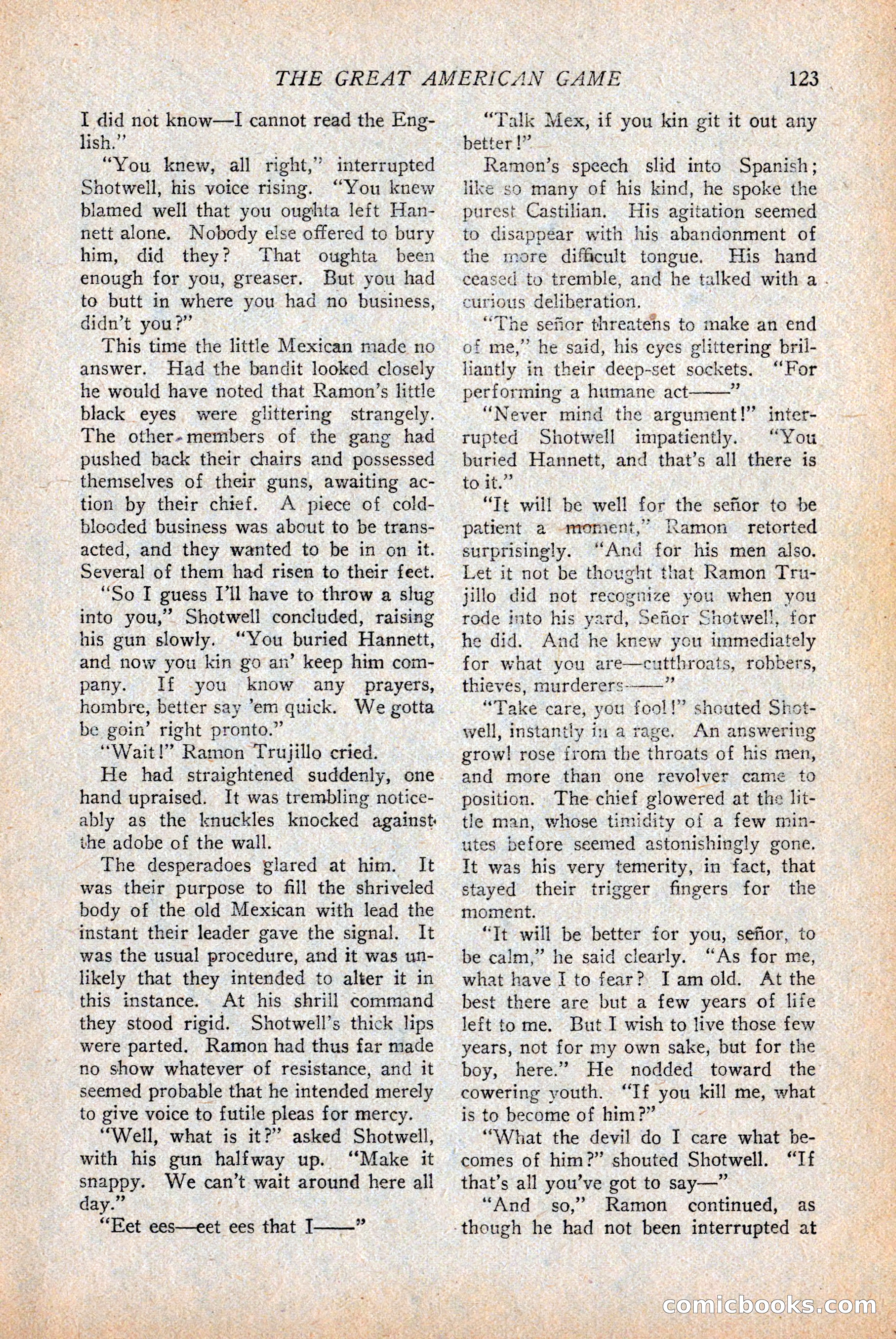 Western Story Magazine — page 125 of 146