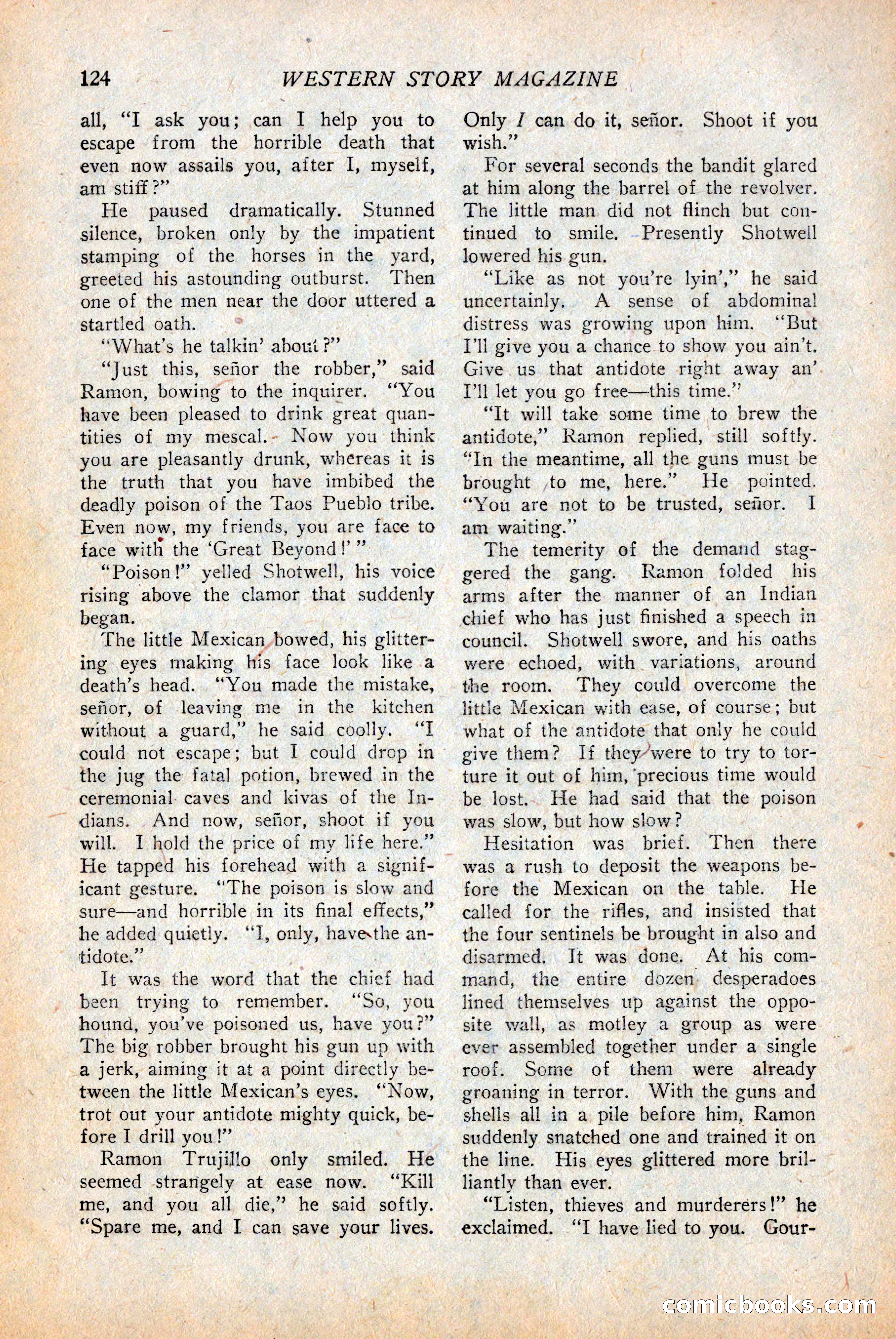 Western Story Magazine — page 126 of 146