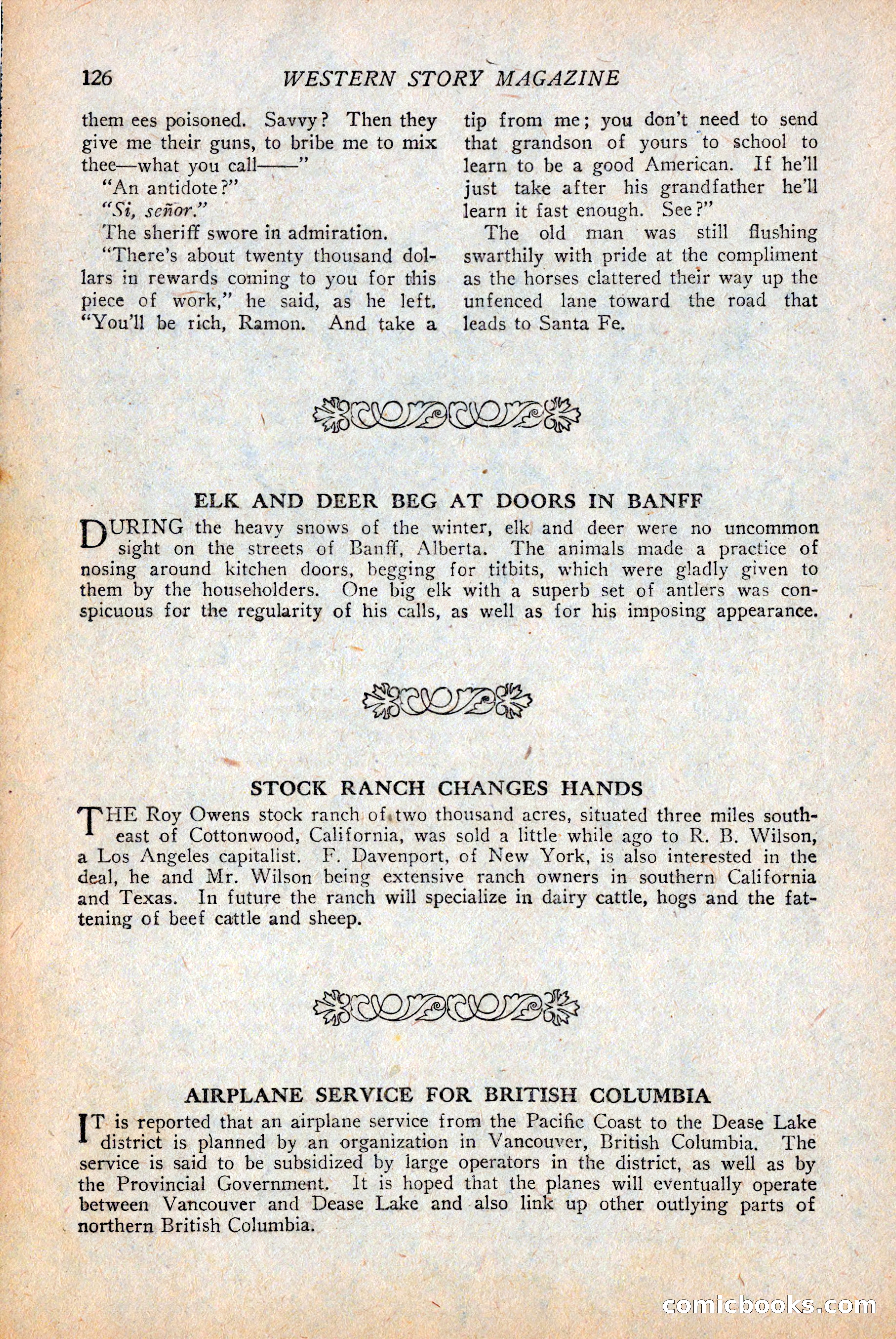 Western Story Magazine — page 128 of 146