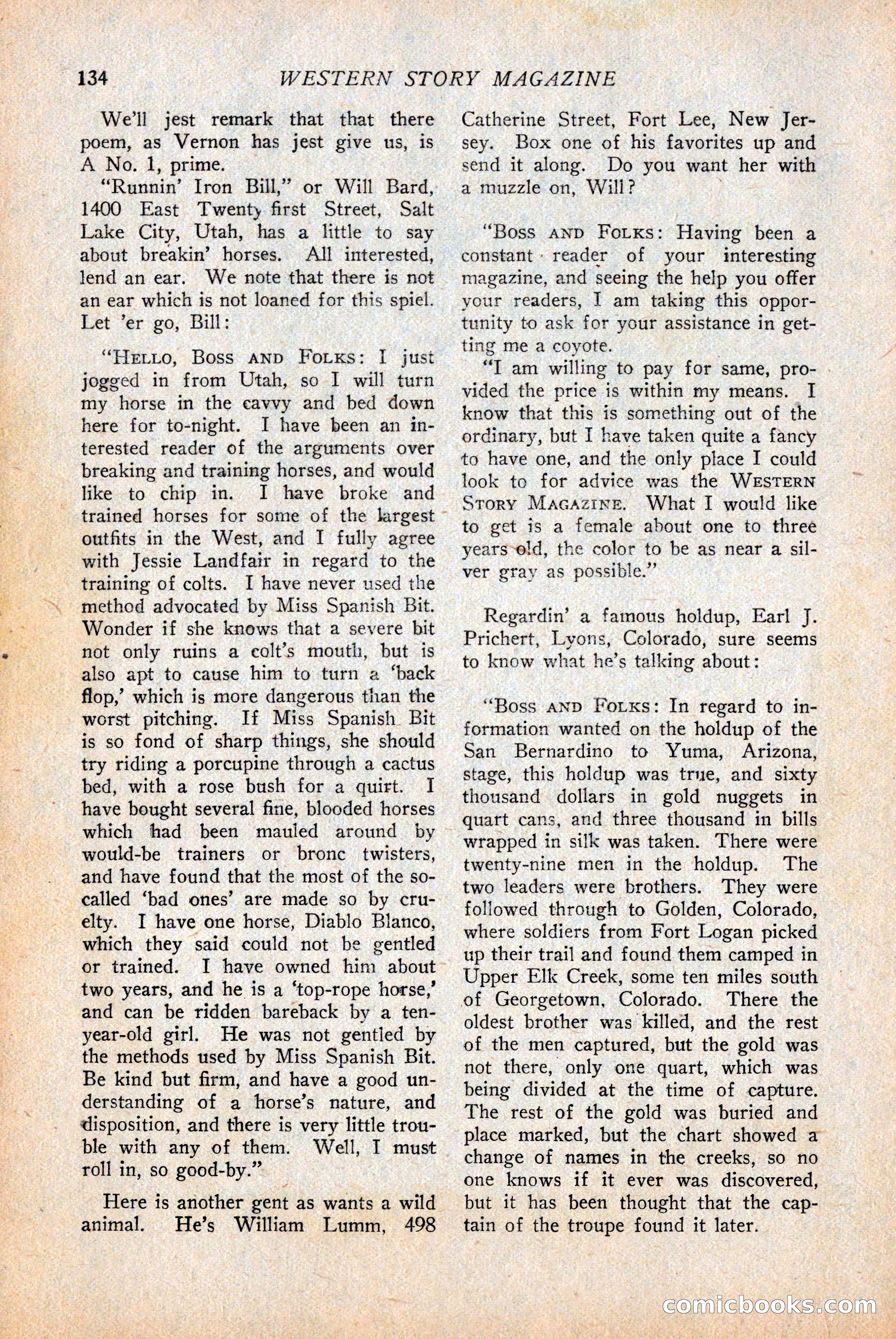 Western Story Magazine — page 136 of 146