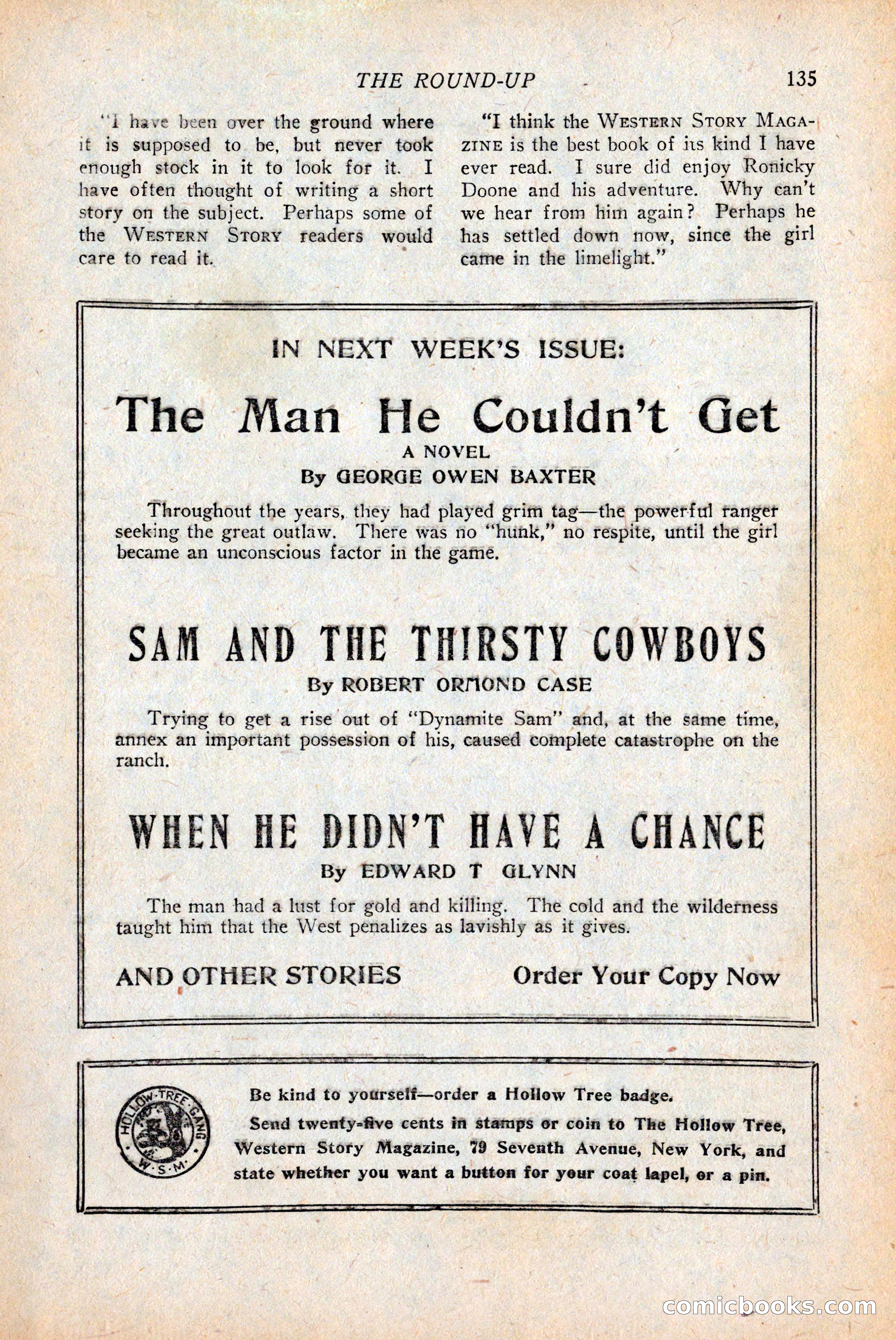 Western Story Magazine — page 137 of 146