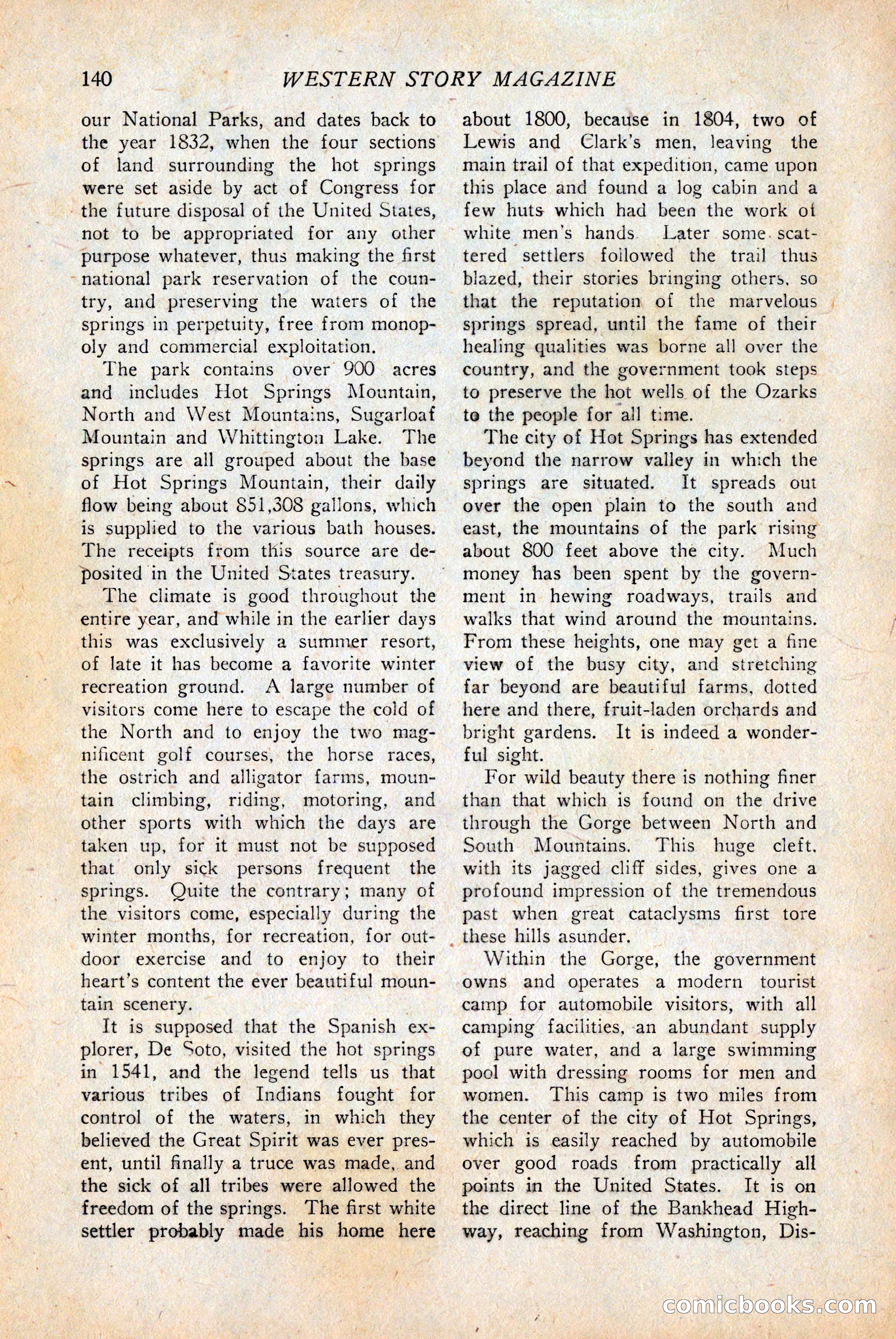 Western Story Magazine — page 142 of 146