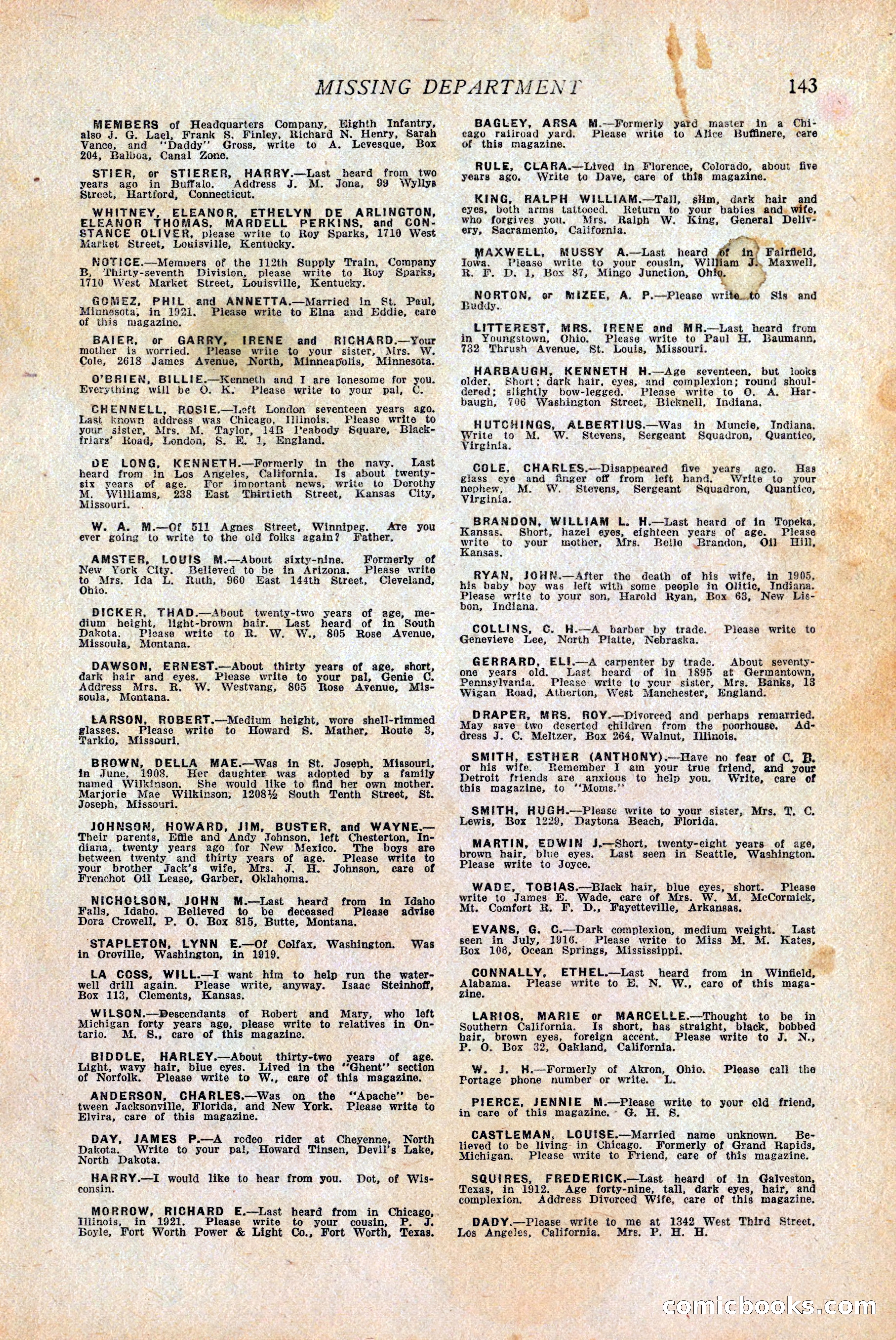 Western Story Magazine — page 145 of 146