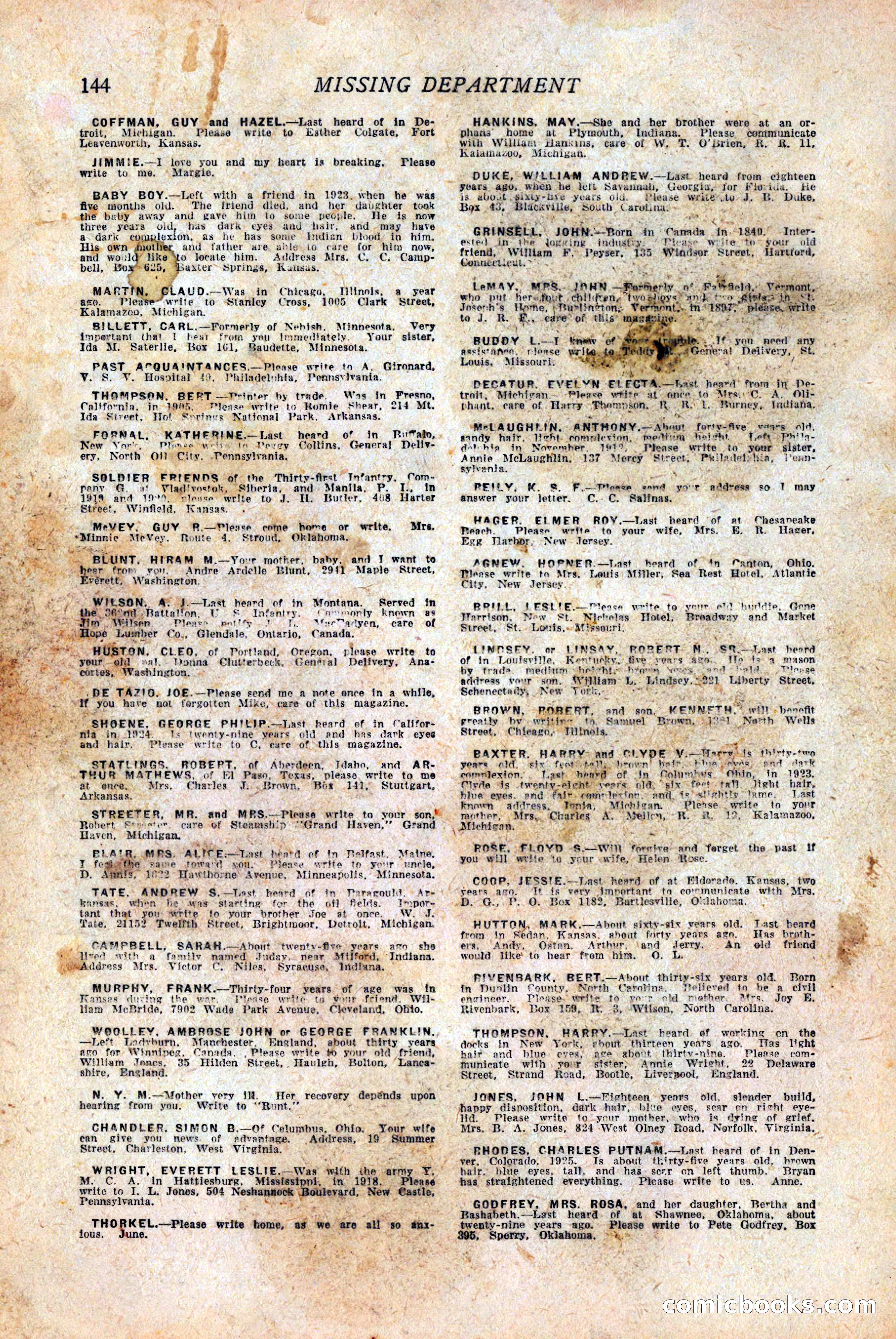 Western Story Magazine — page 146 of 146