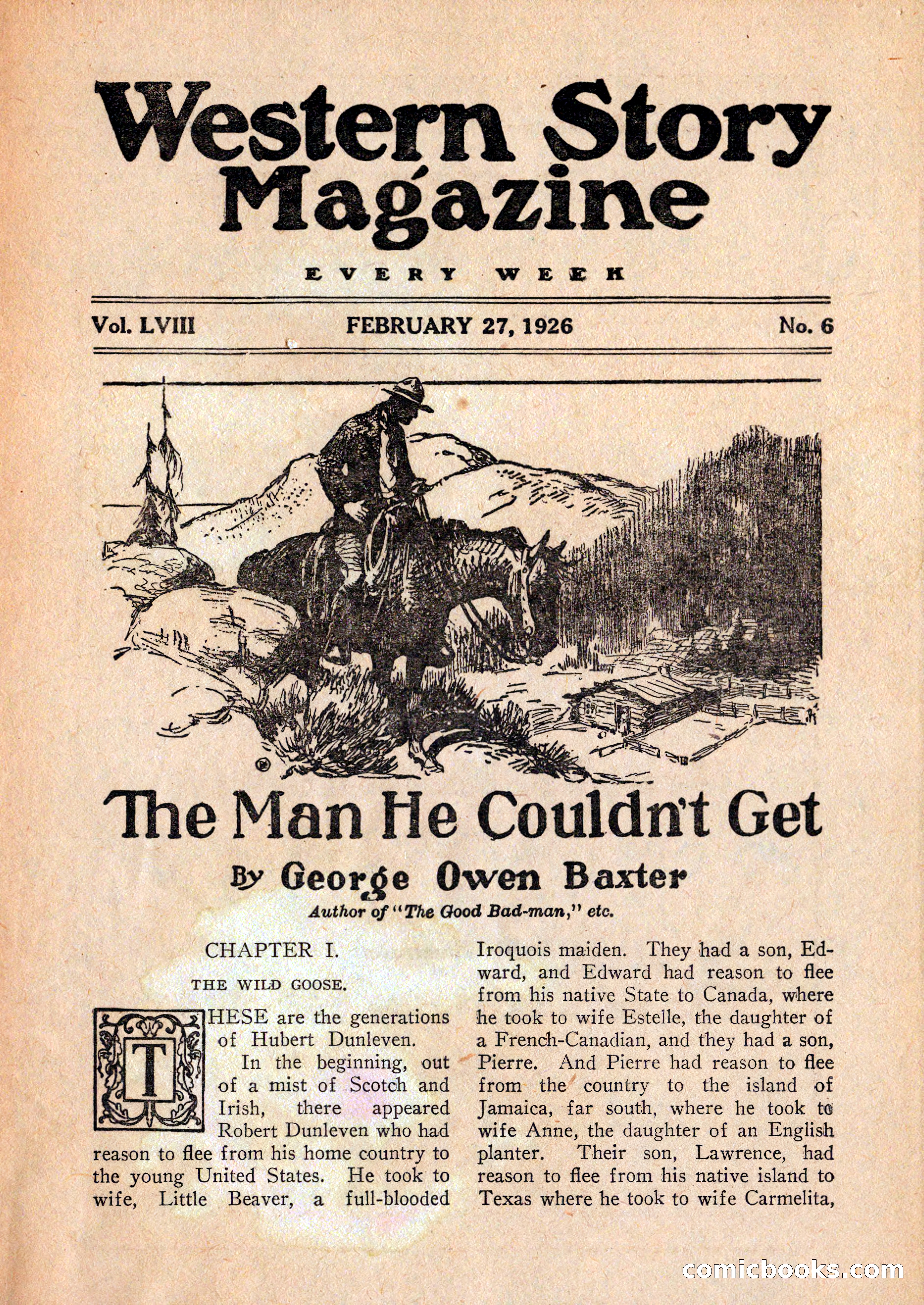 Western Story Magazine, February 27, 1926 — page 5 of 148