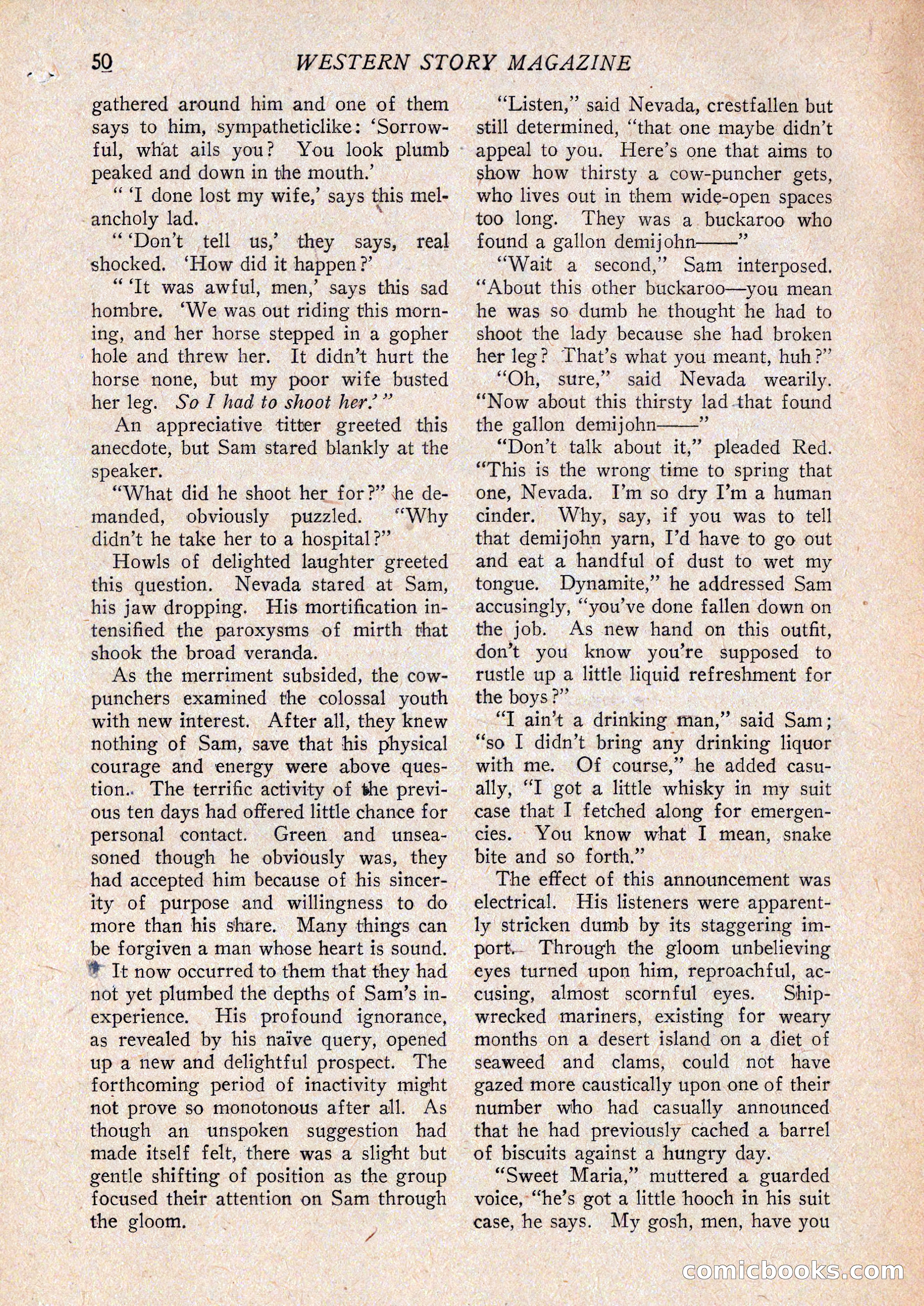 Western Story Magazine, February 27, 1926 — page 52 of 148