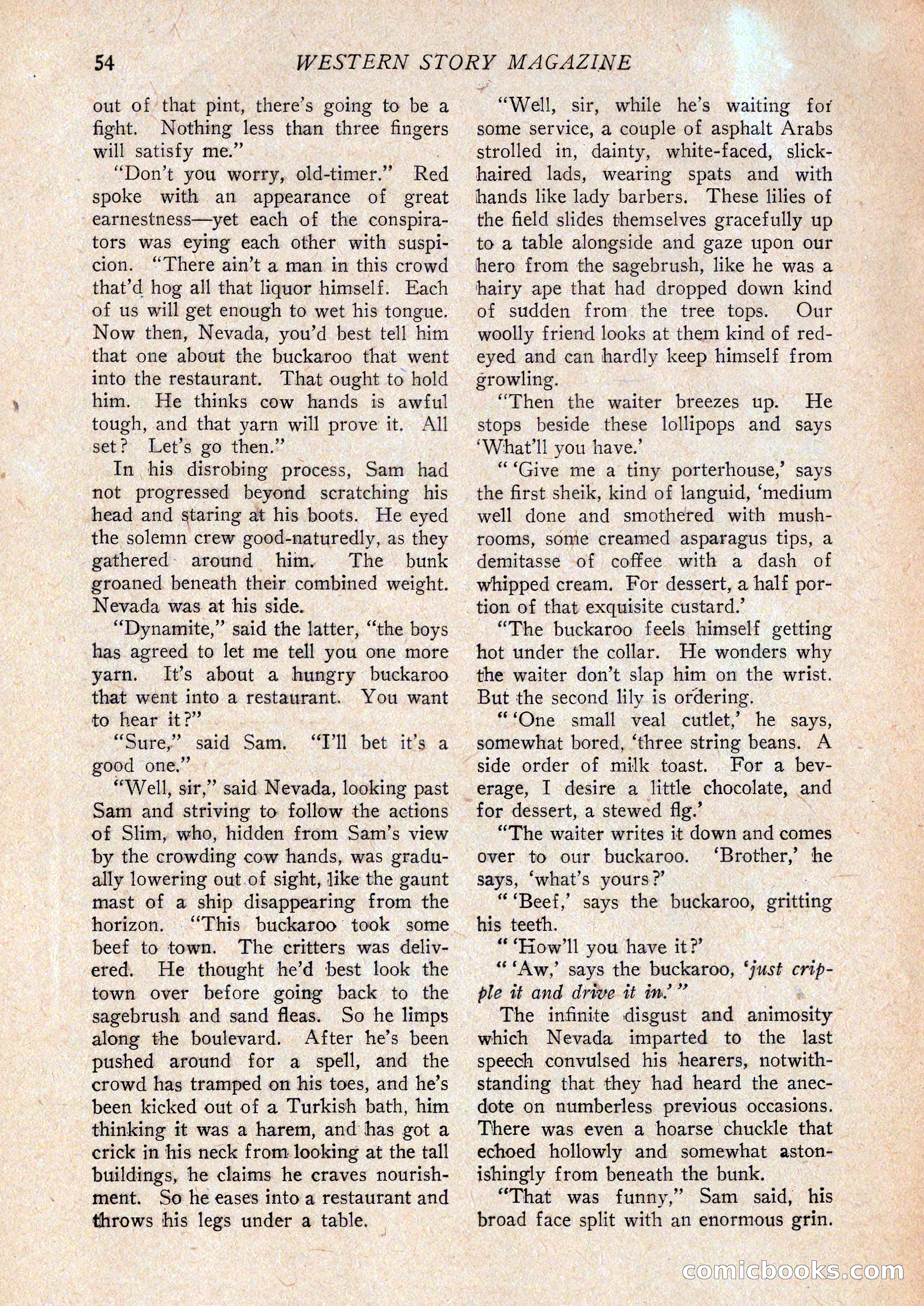 Western Story Magazine, February 27, 1926 — page 56 of 148