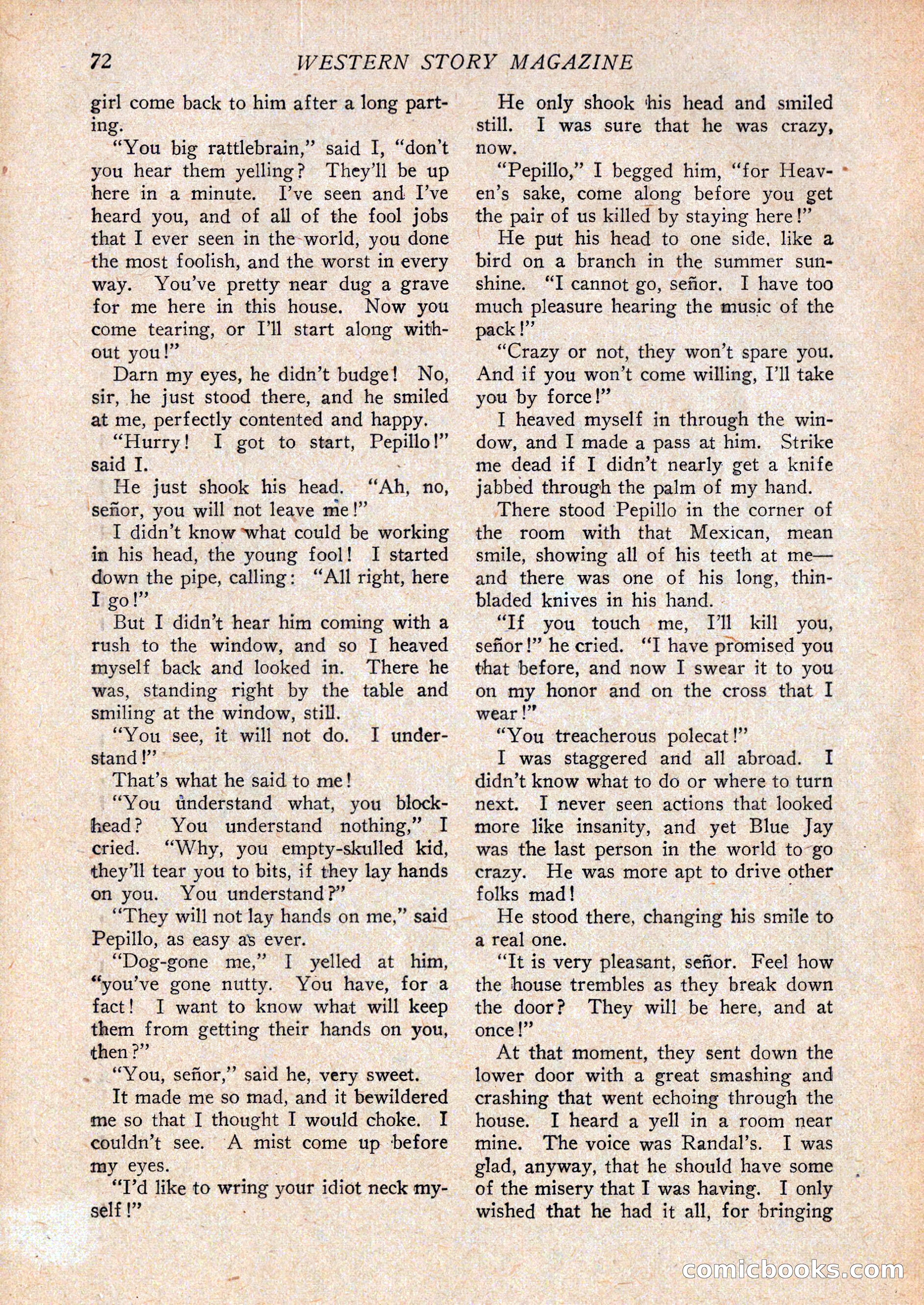 Western Story Magazine, February 27, 1926 — page 74 of 148