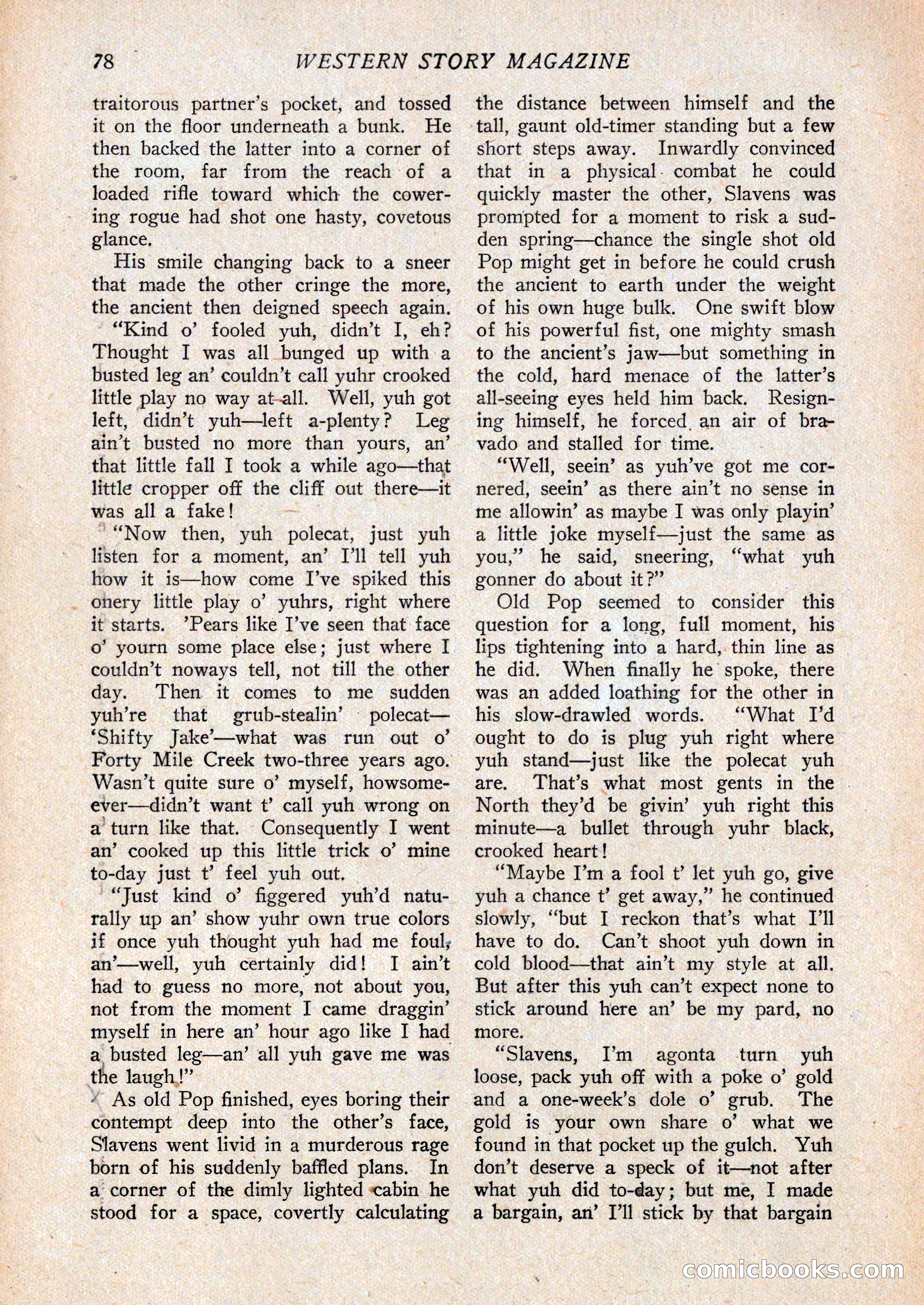 Western Story Magazine, February 27, 1926 — page 80 of 148
