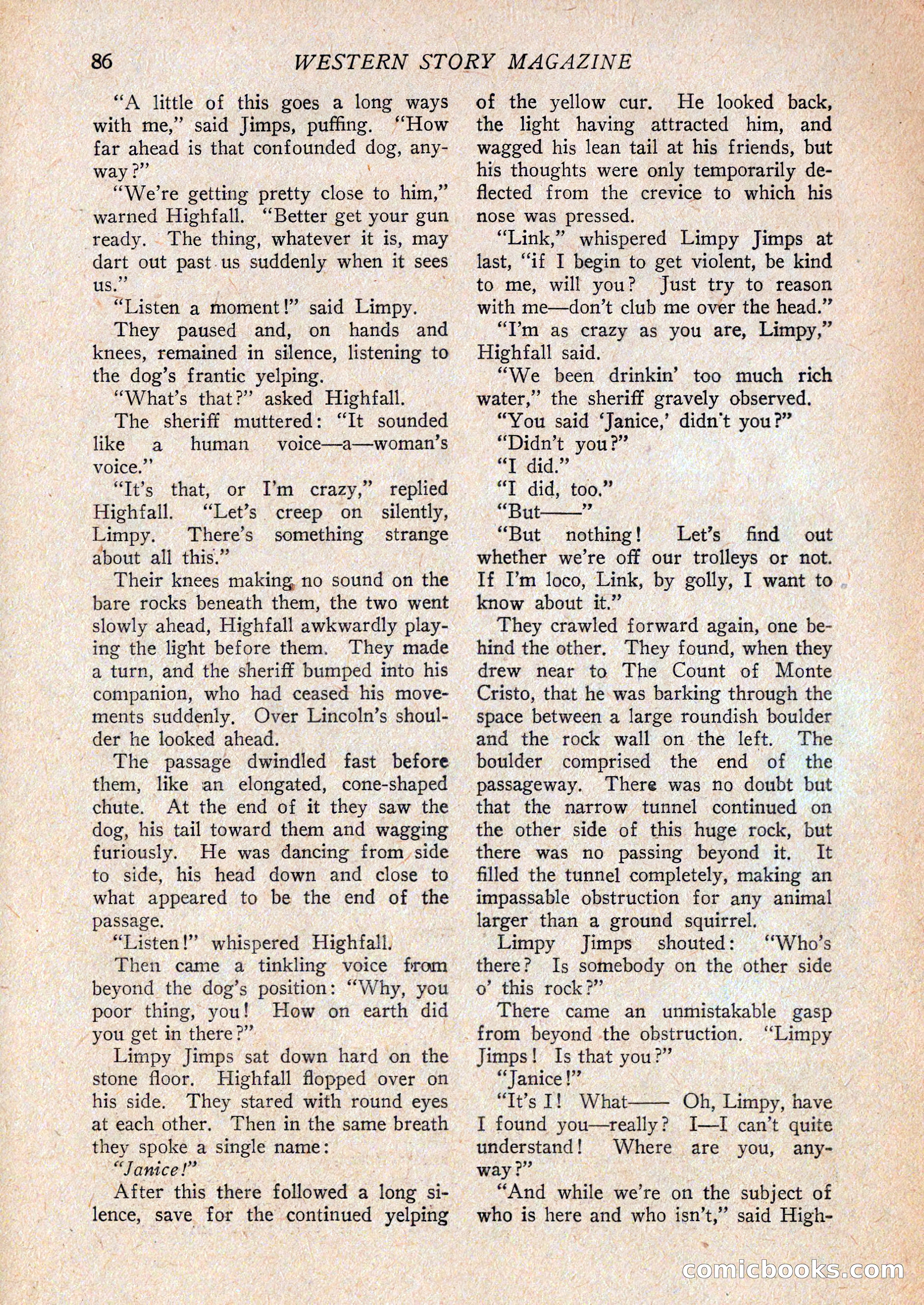 Western Story Magazine, February 27, 1926 — page 88 of 148