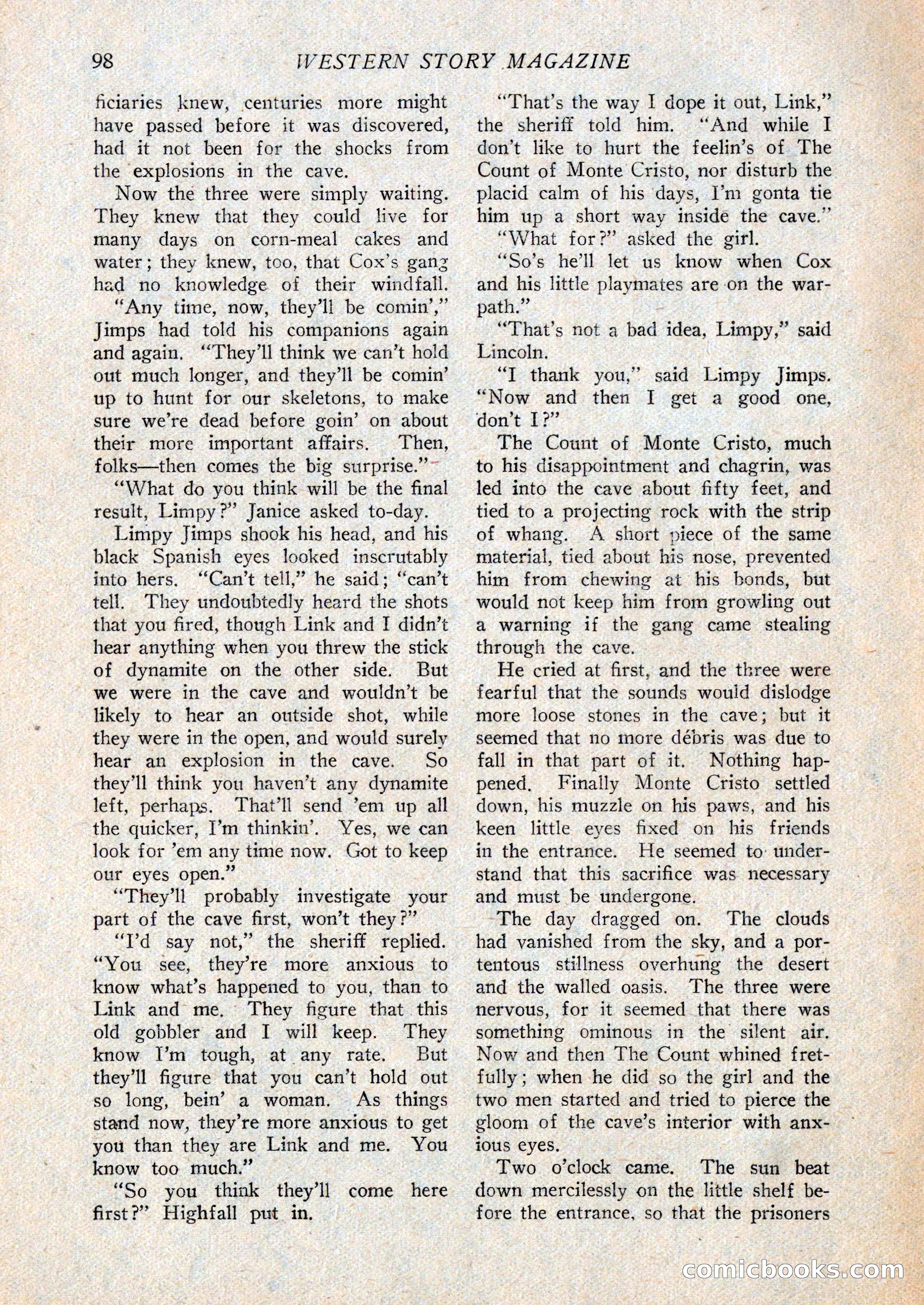 Western Story Magazine, February 27, 1926 — page 100 of 148