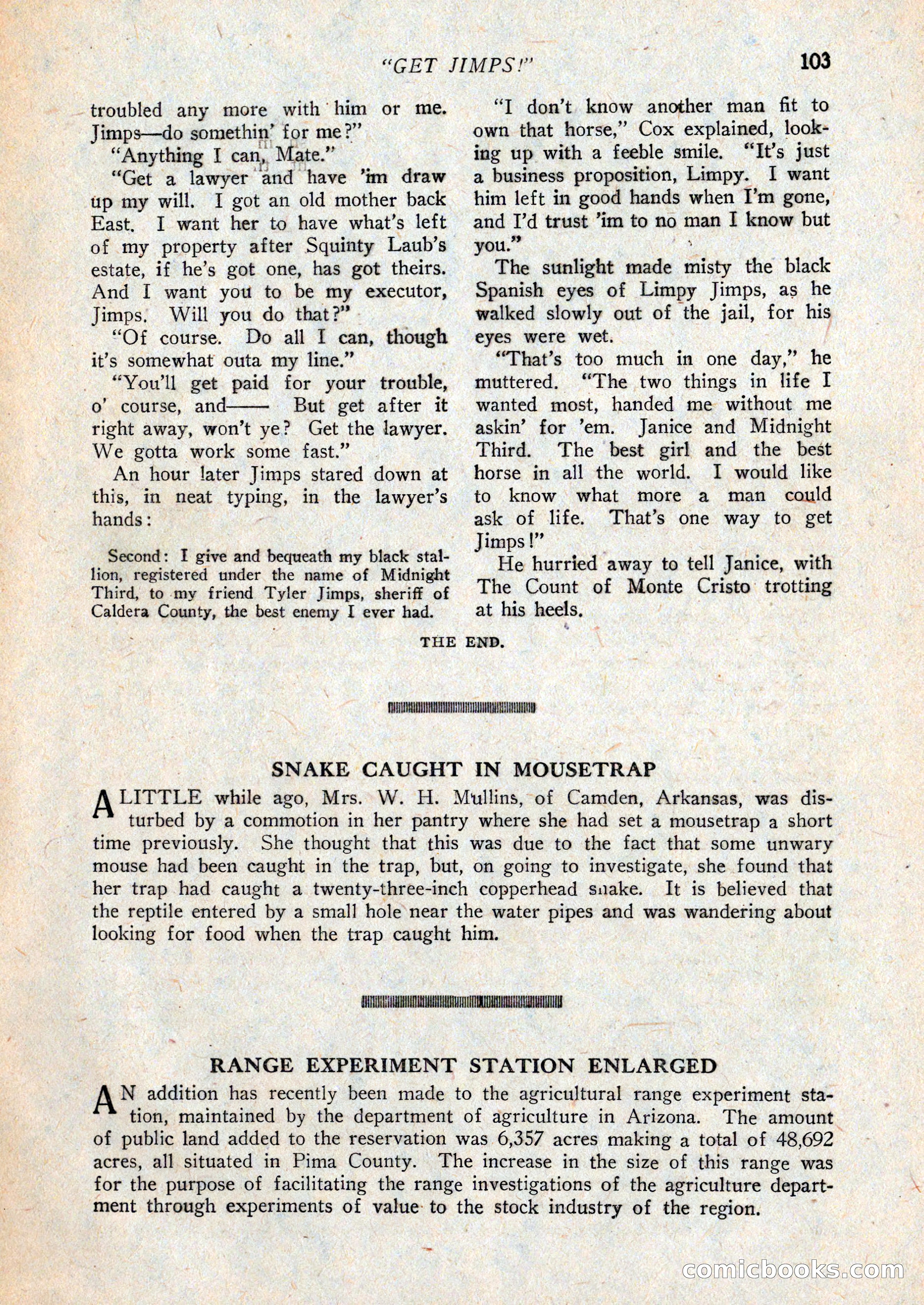 Western Story Magazine, February 27, 1926 — page 105 of 148