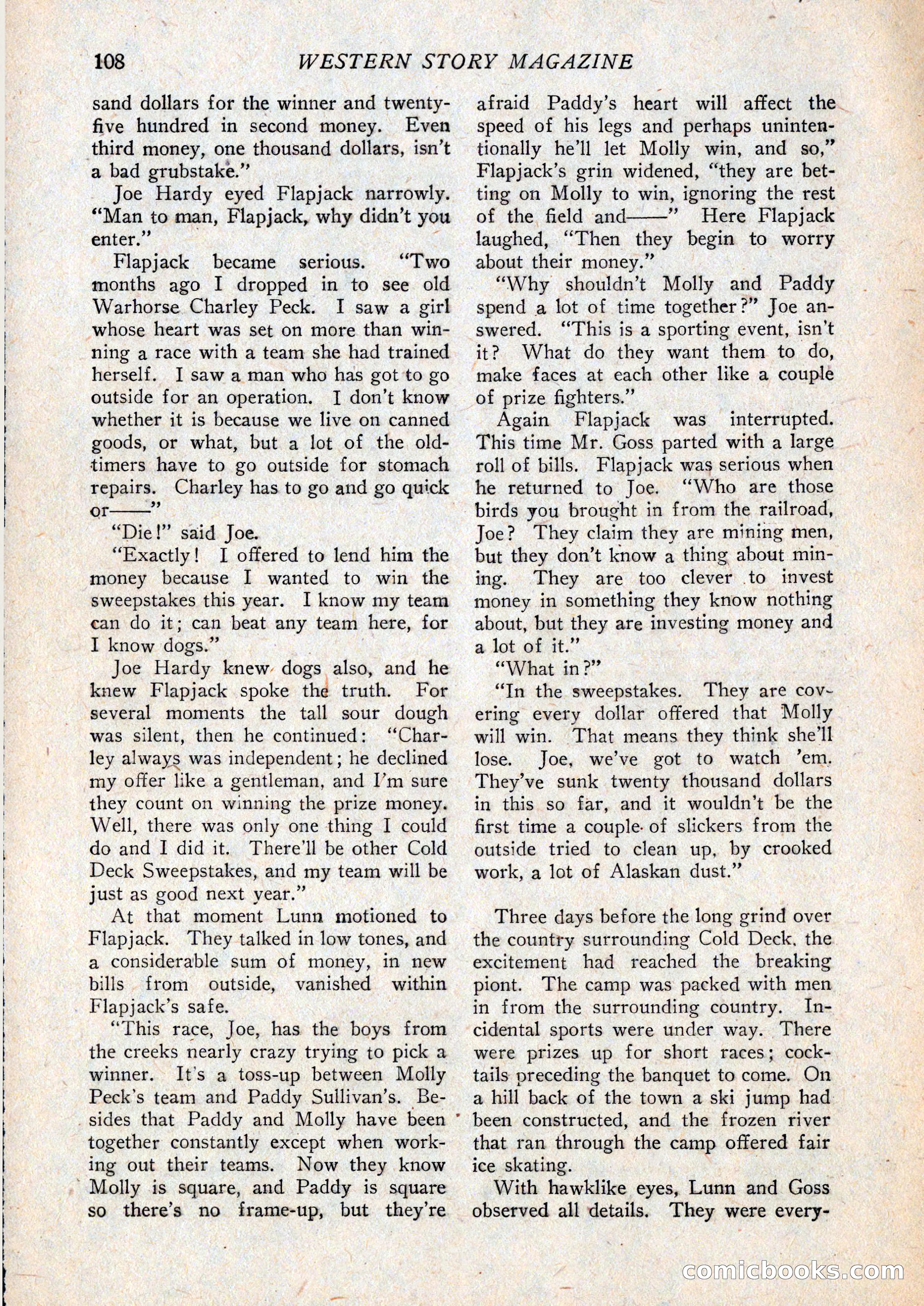 Western Story Magazine, February 27, 1926 — page 110 of 148