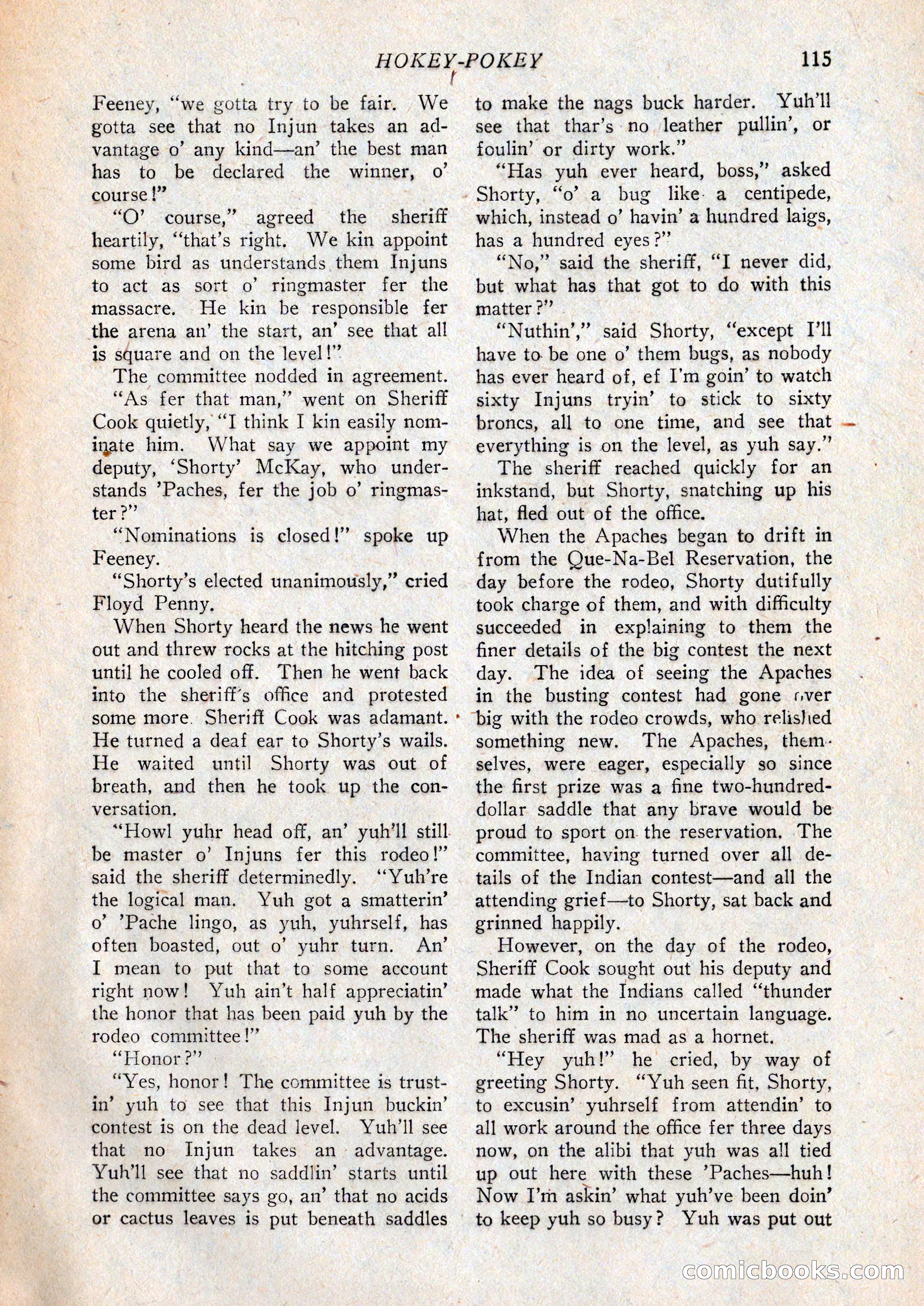 Western Story Magazine, February 27, 1926 — page 117 of 148
