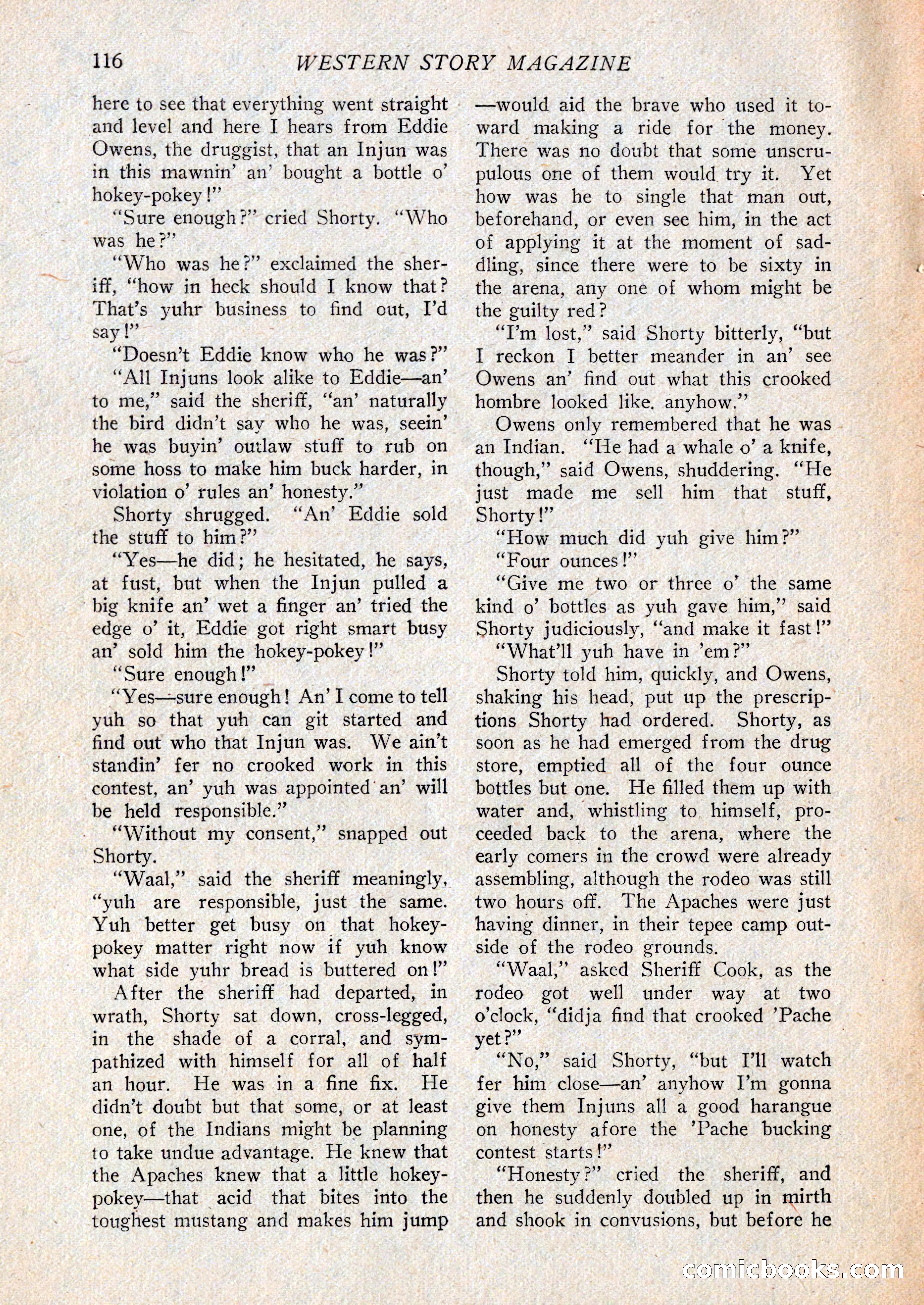 Western Story Magazine, February 27, 1926 — page 118 of 148