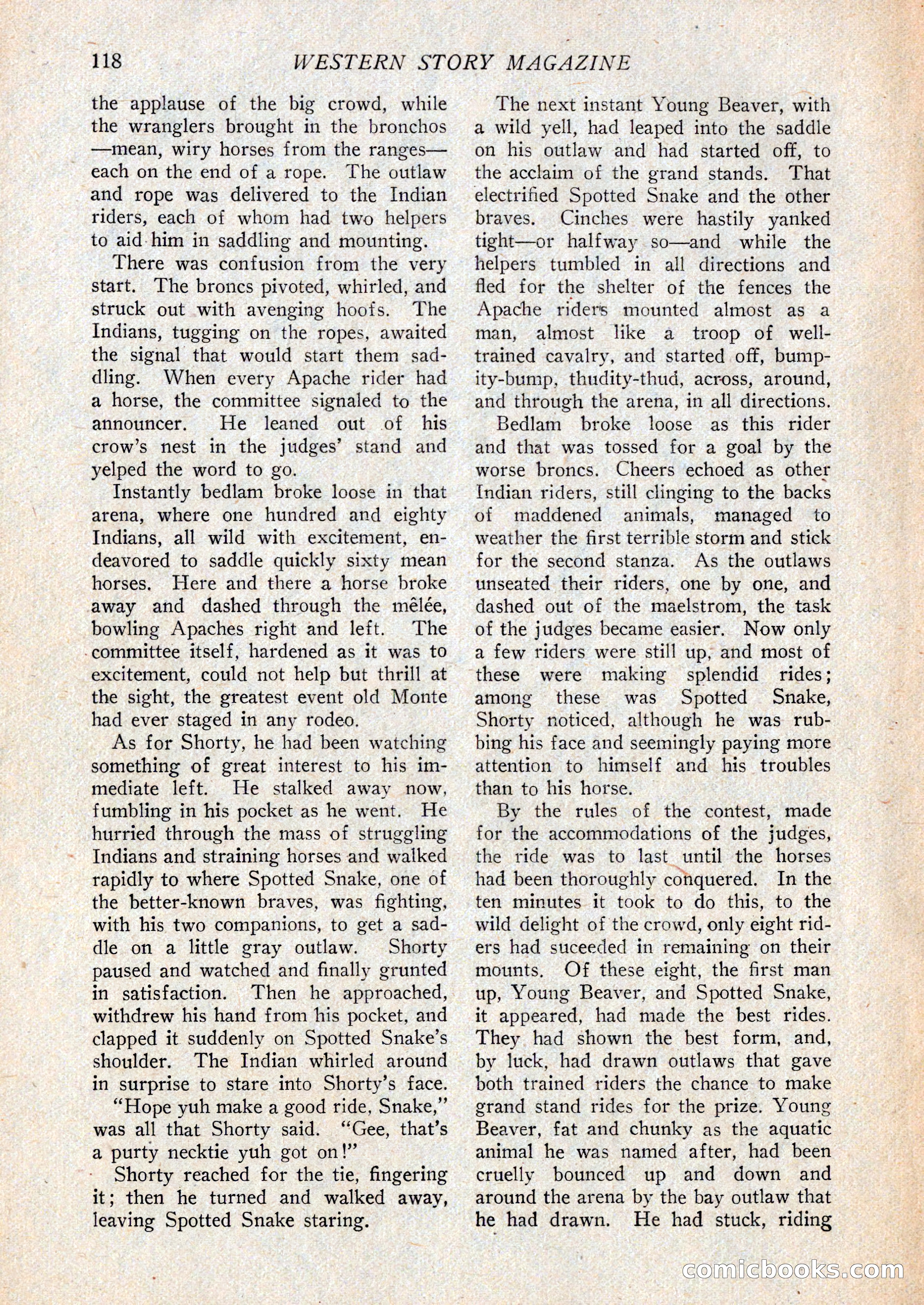 Western Story Magazine, February 27, 1926 — page 120 of 148
